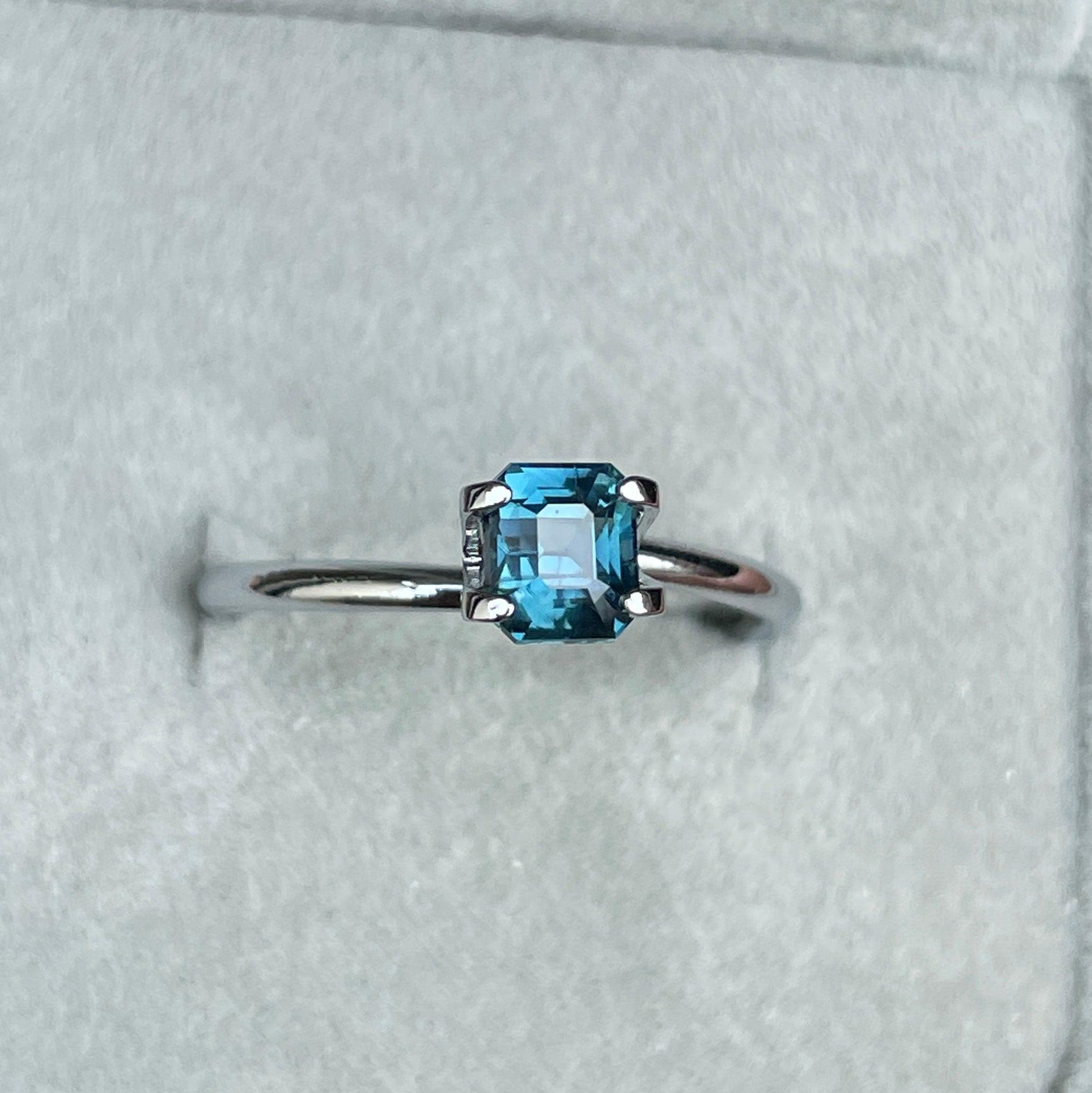 bluish green sapphire precious stone
