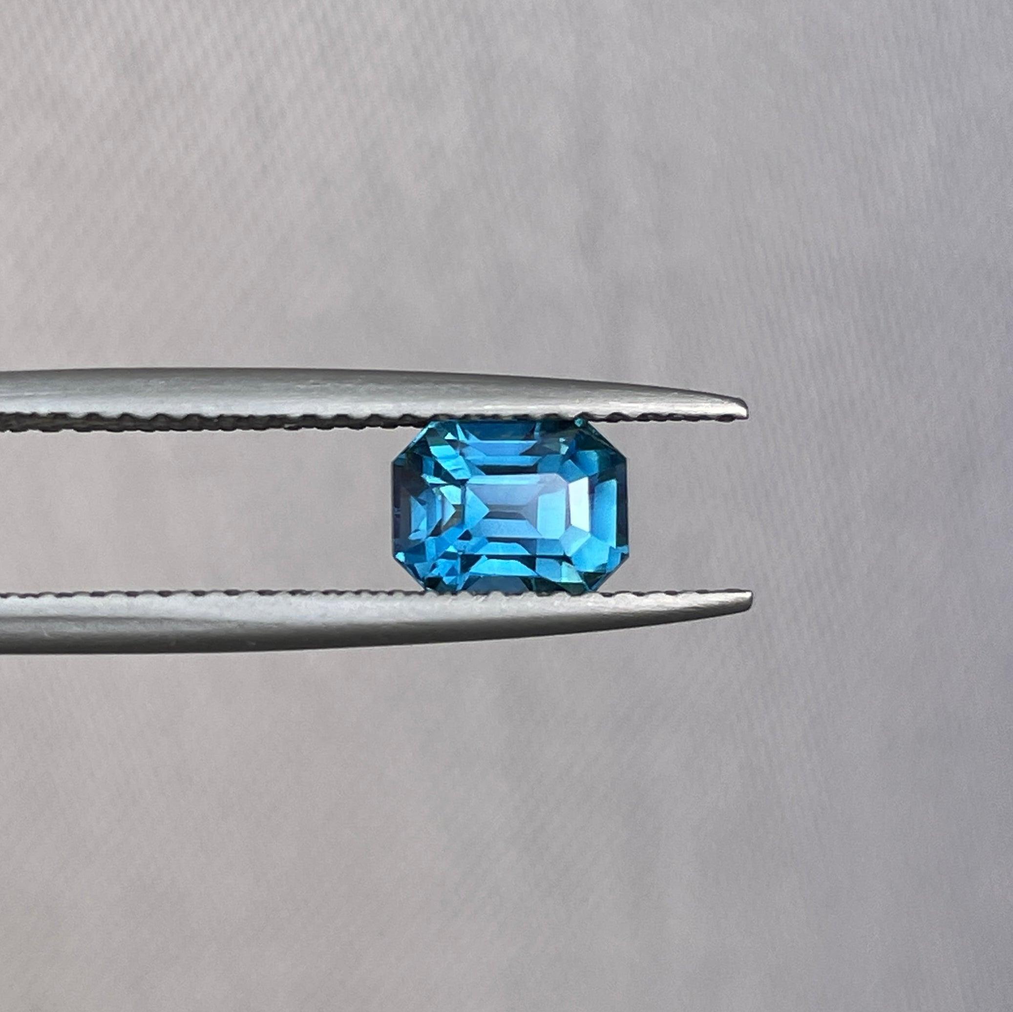 bluish green sapphire precious stone