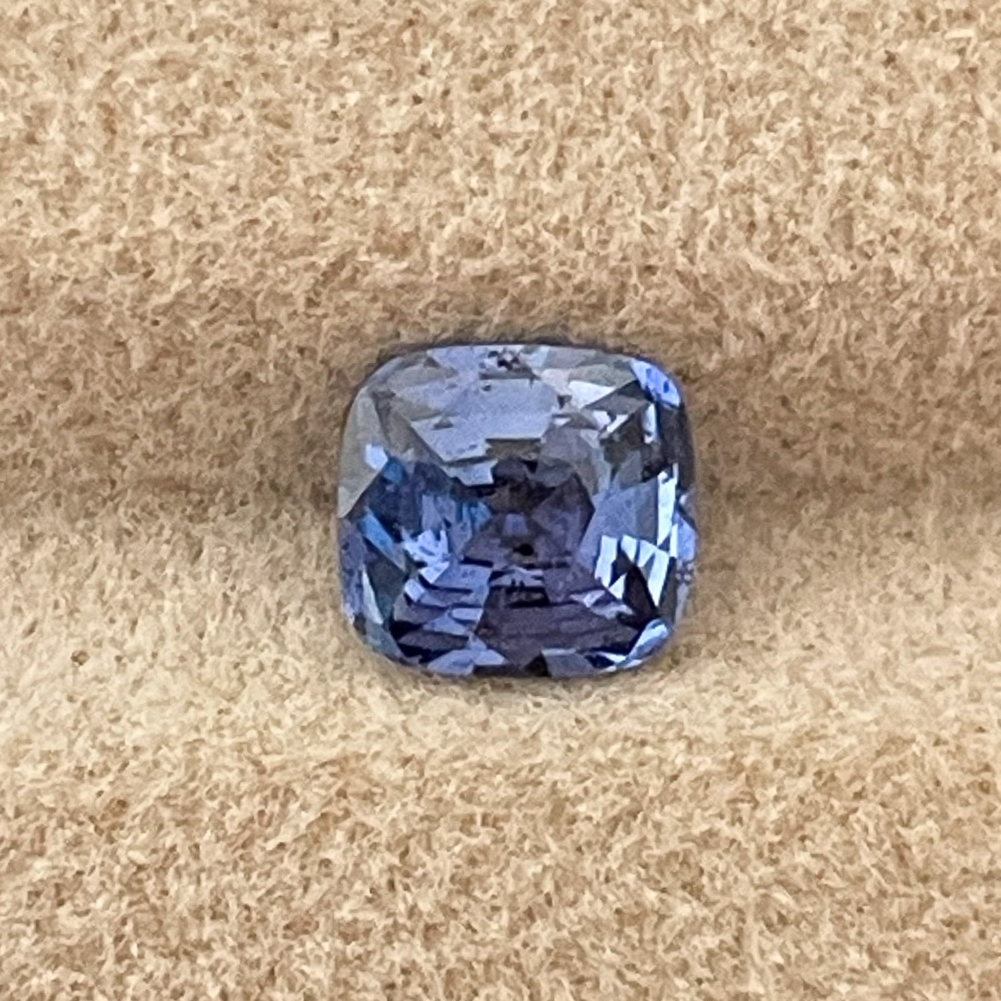 Natural Ceylon Blue Sapphire 1.06 Ct cushion cut loose gemstone by NASHGEMS, ideal for engagement rings.