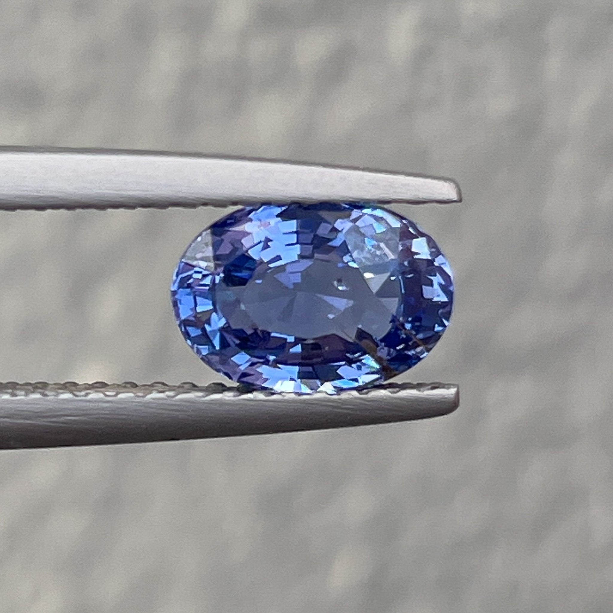 Natural Ceylon Blue Sapphire 1.54 Ct oval cut, loose gemstone by NASHGEMS, ideal for engagement rings or jewelry making.