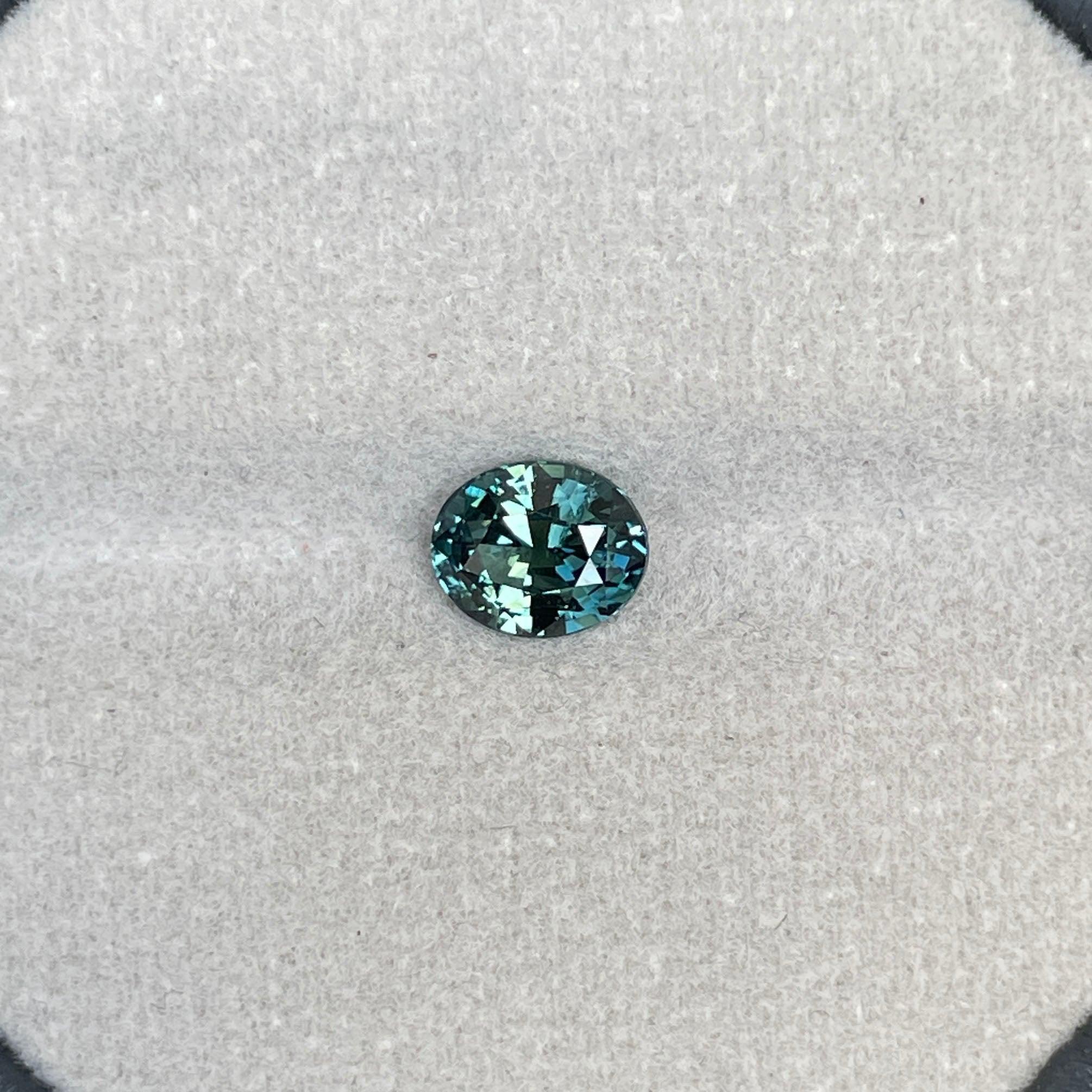 green sapphire loose gemstone