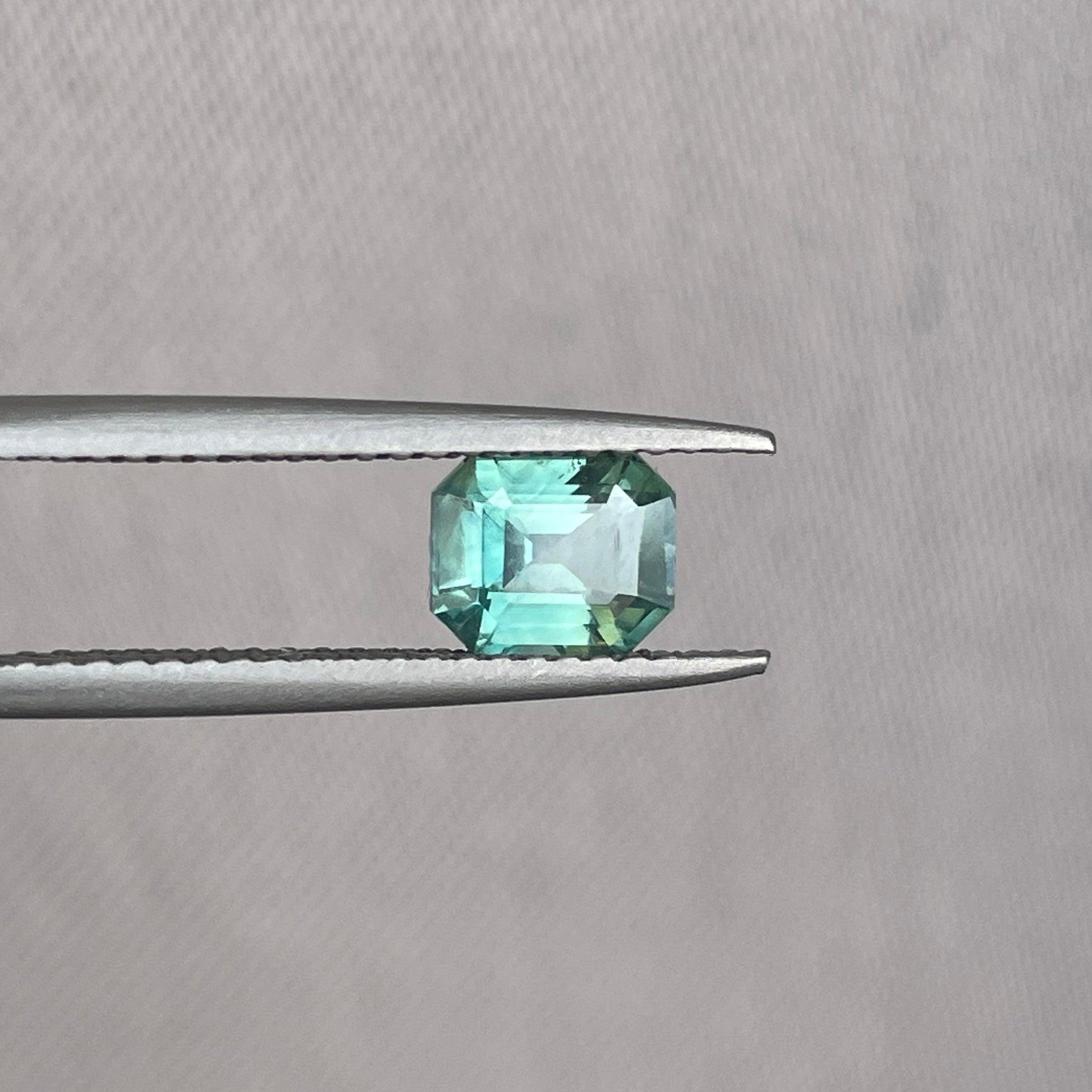 green sapphire loose gemstone
