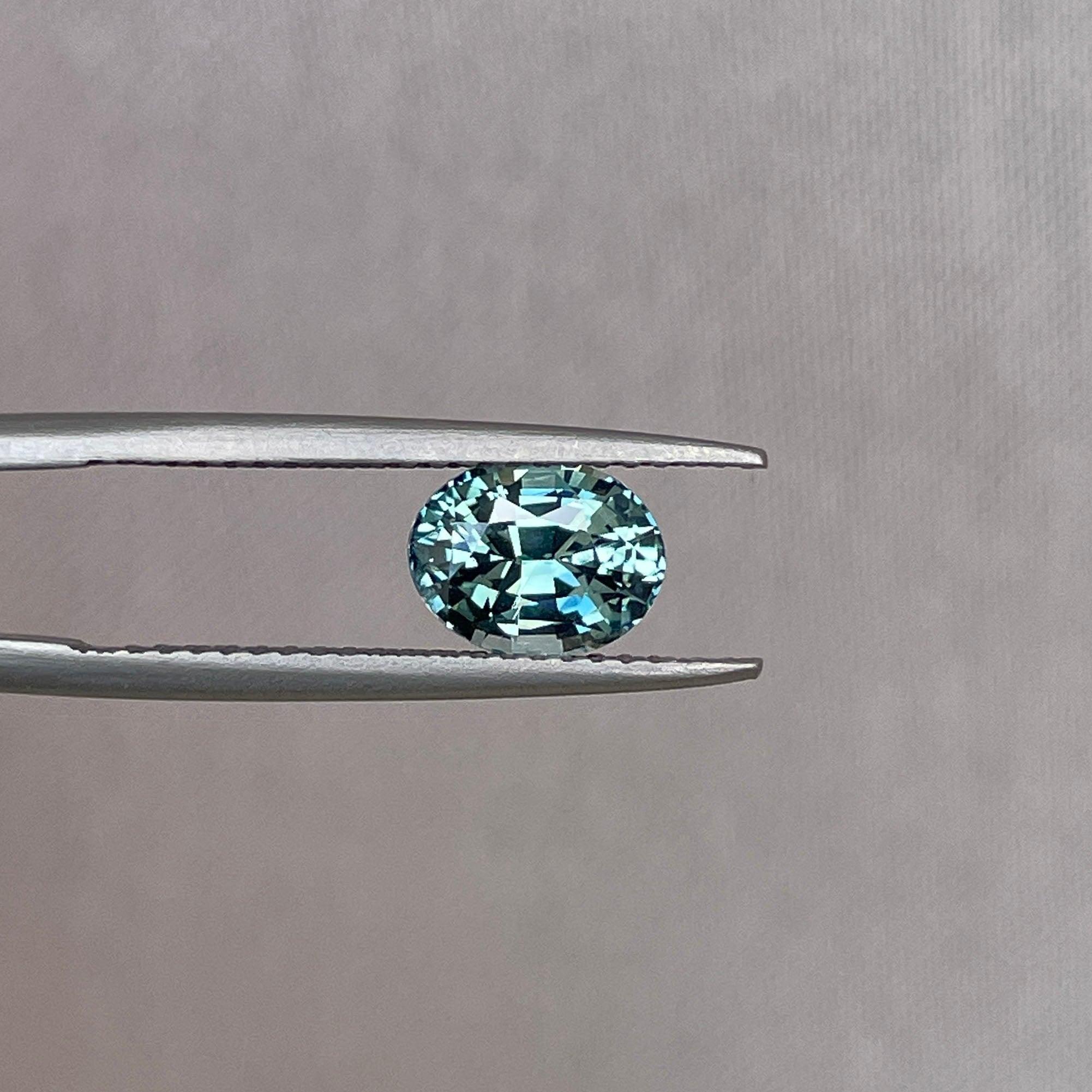 green sapphire loose gemstone