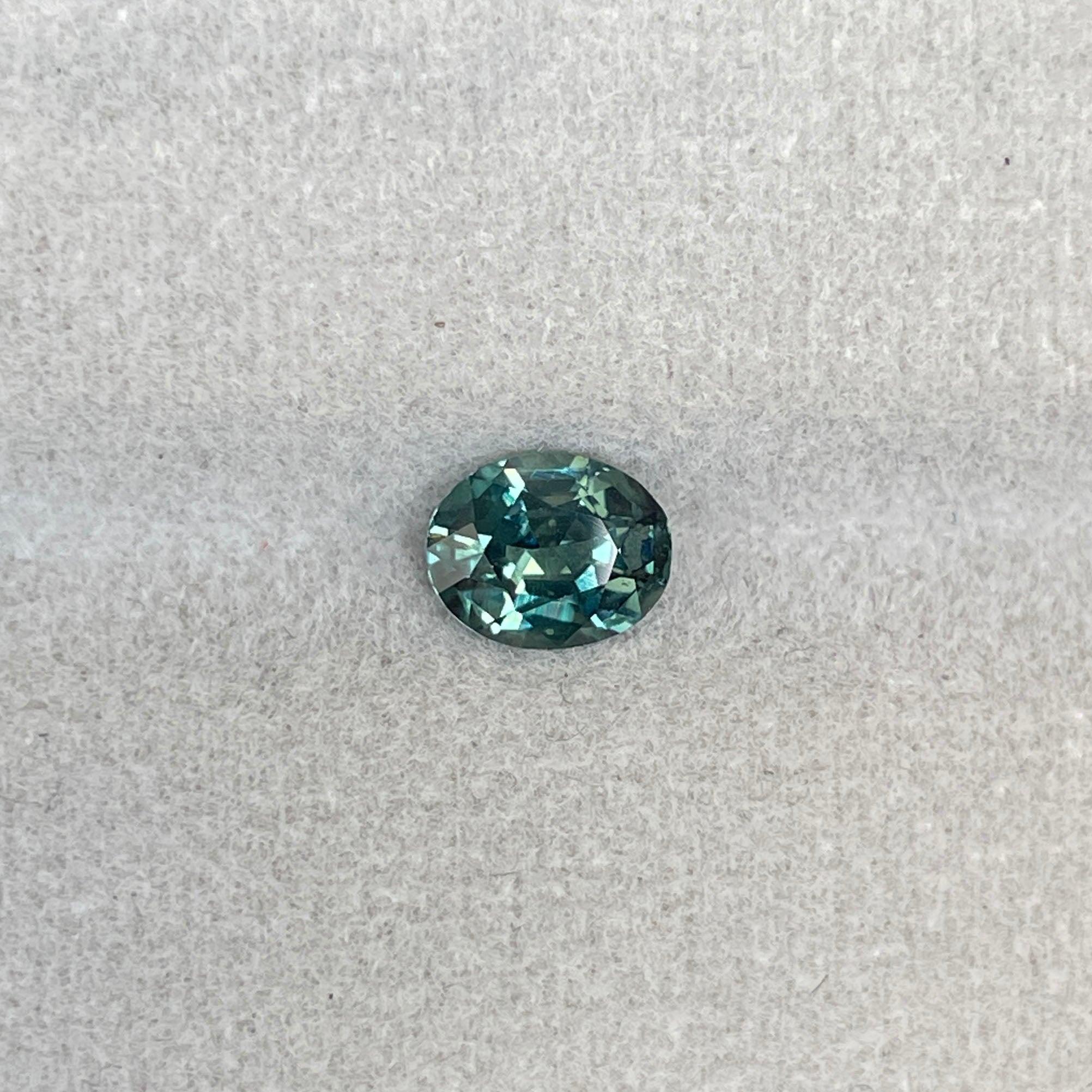 green sapphire loose gemstone