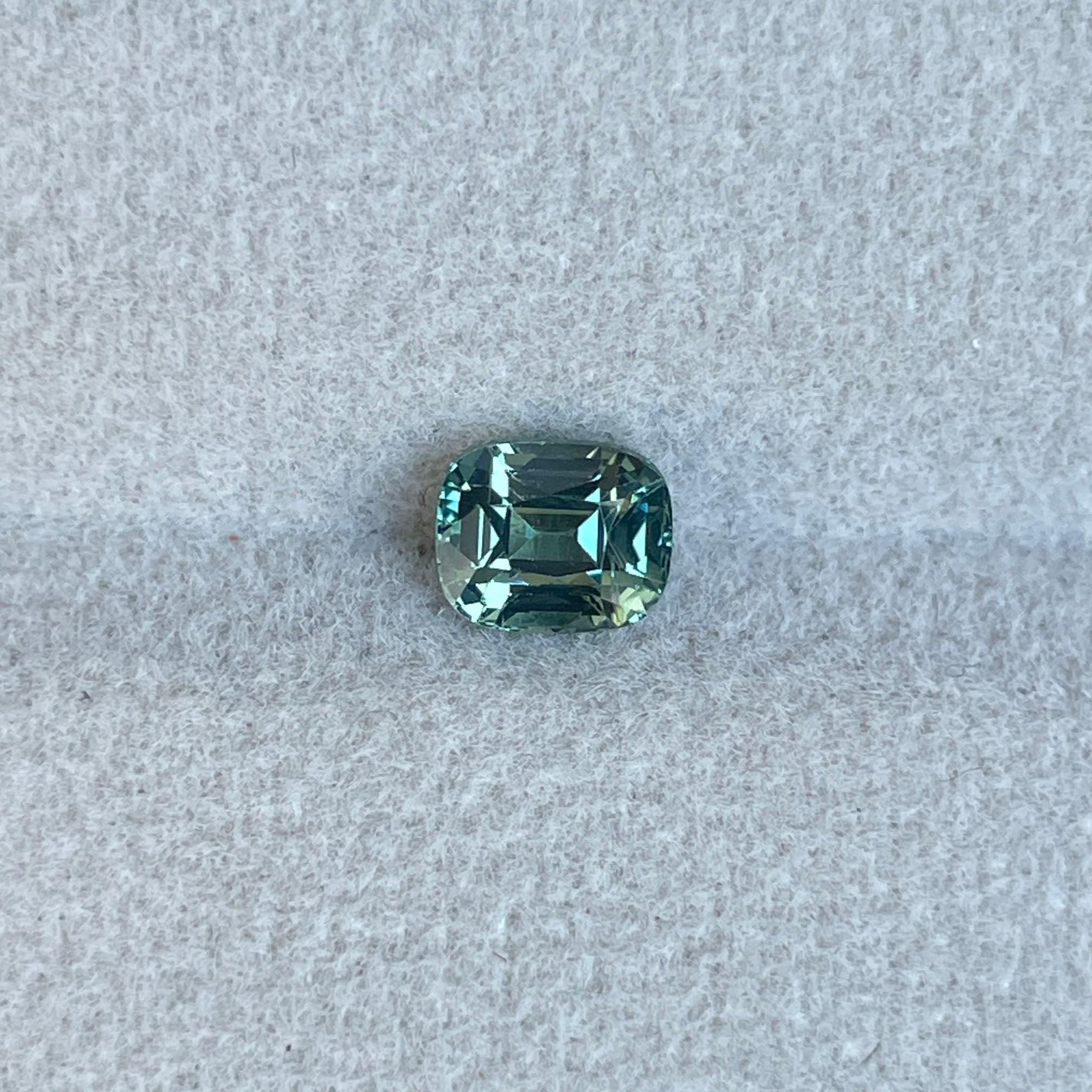 green sapphire loose gemstone