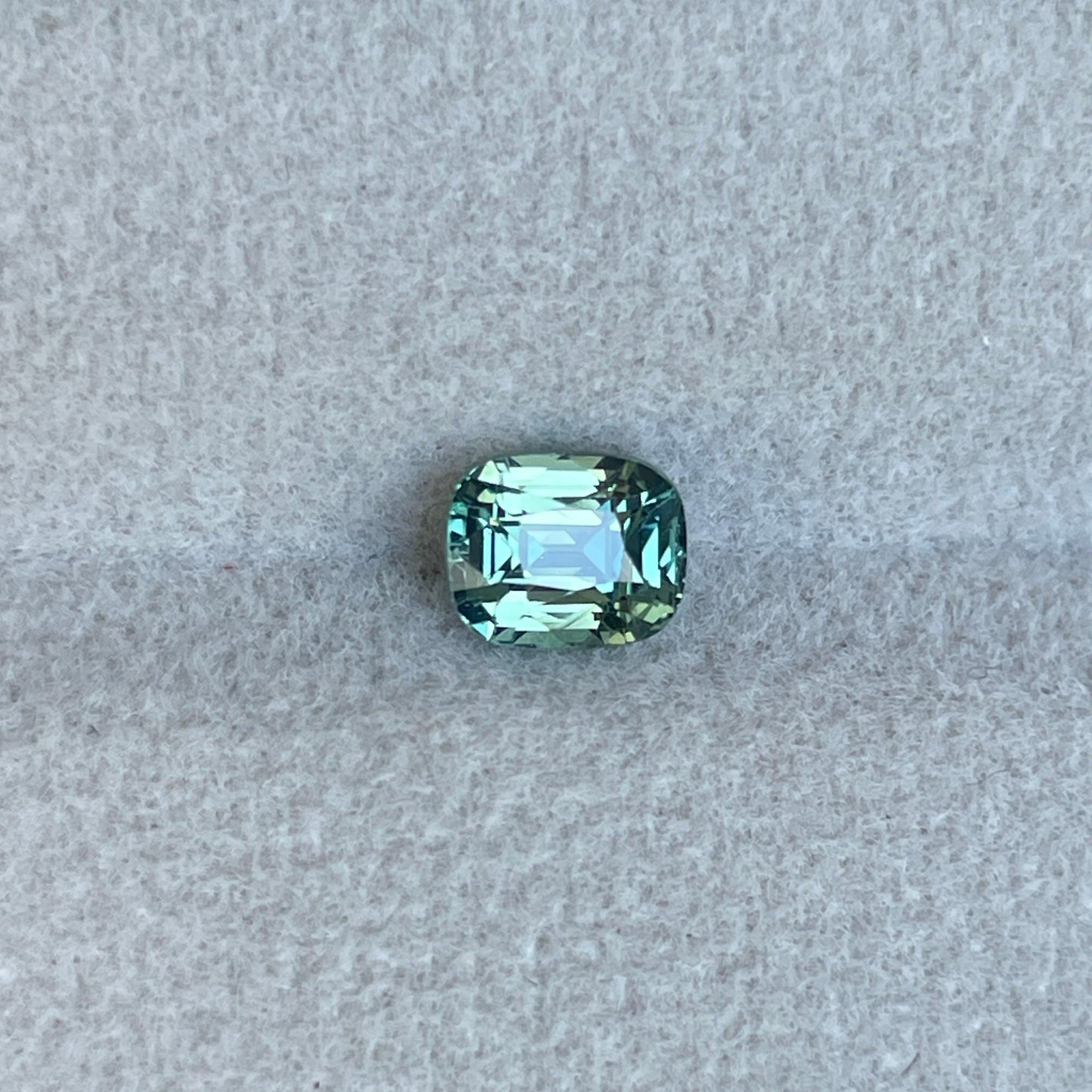 green sapphire loose gemstone