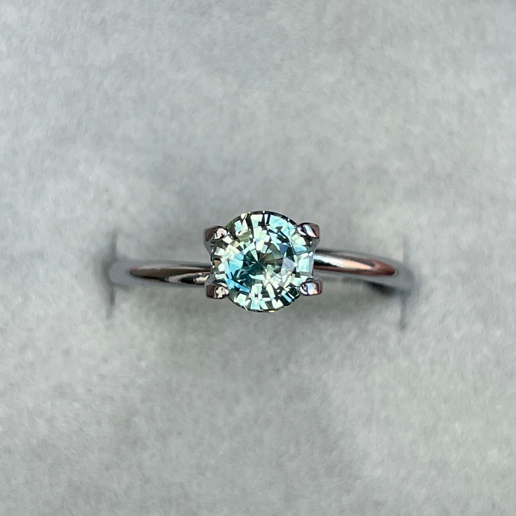 green sapphire loose gemstone