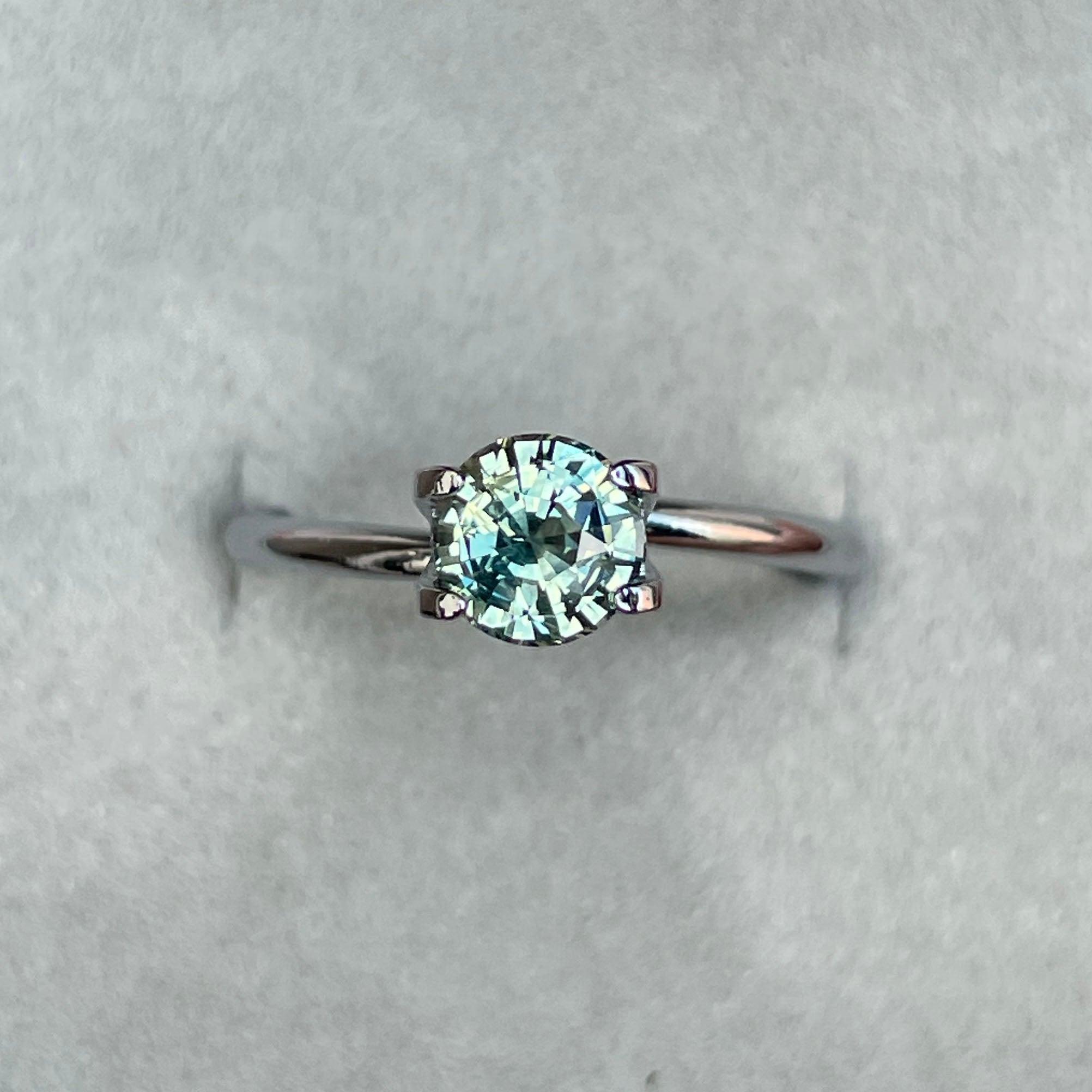 green sapphire loose gemstone