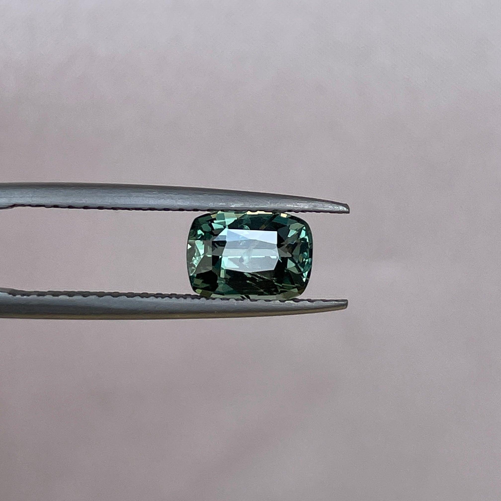 green sapphire loose gemstone
