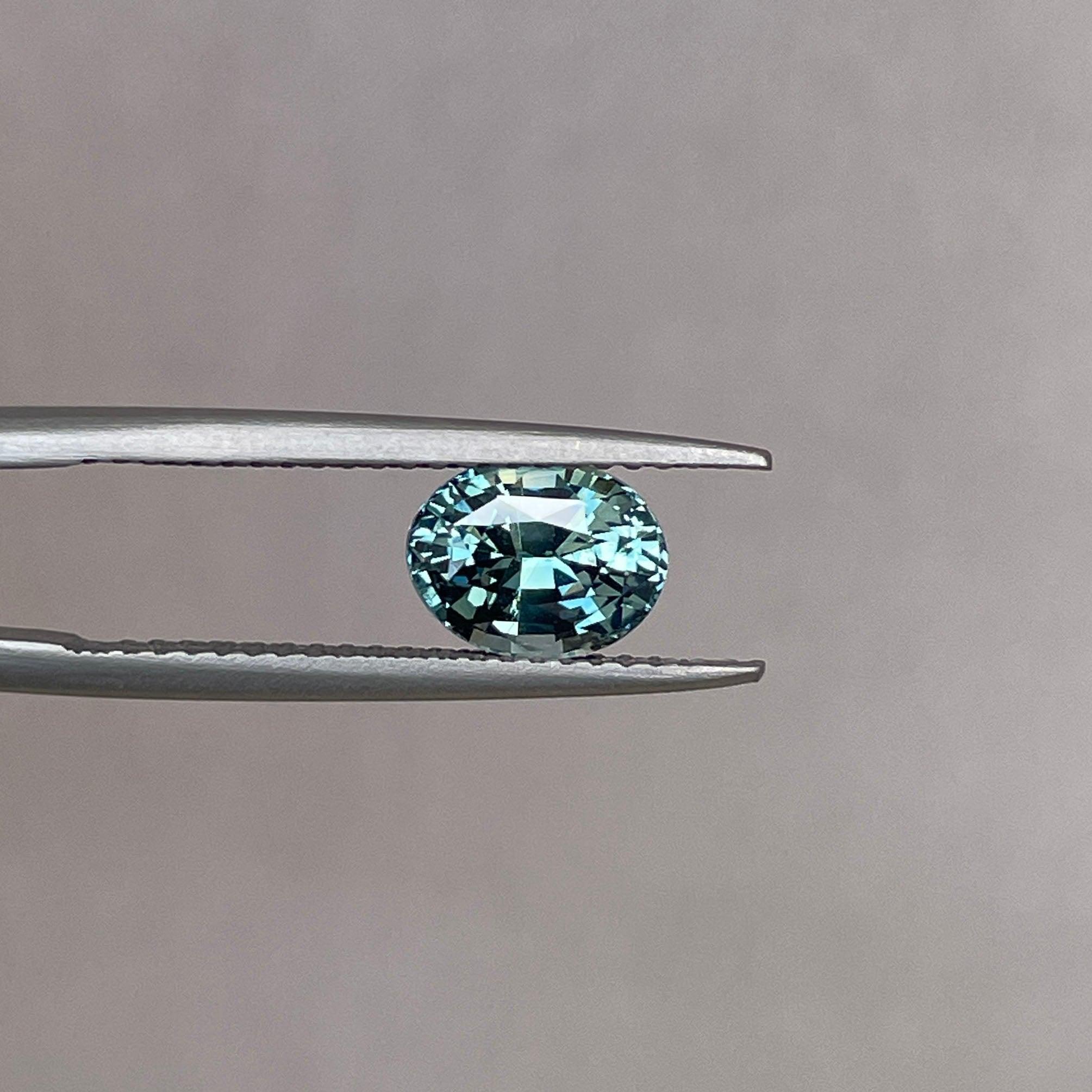 green sapphire loose gemstone