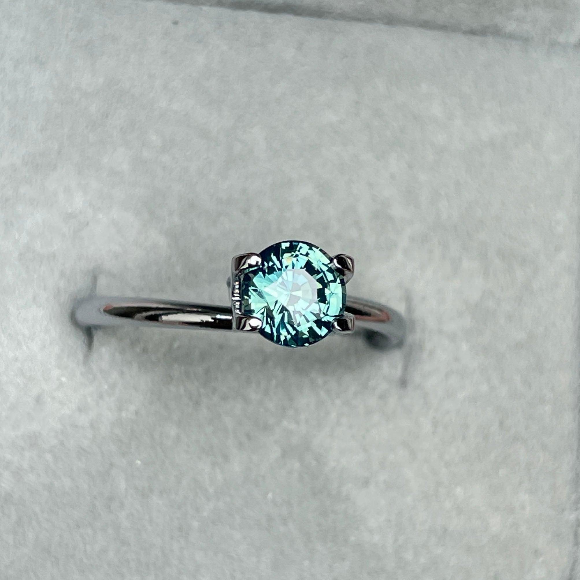 green sapphire loose gemstone