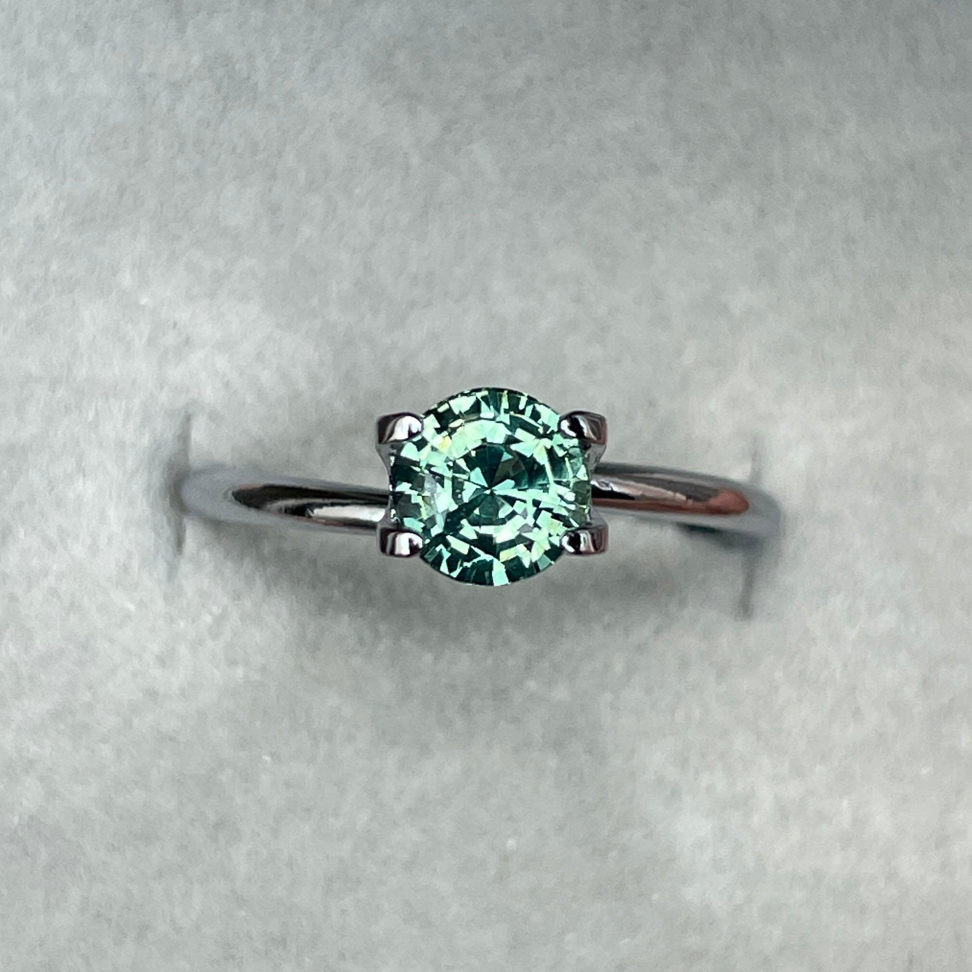 green sapphire loose gemstone