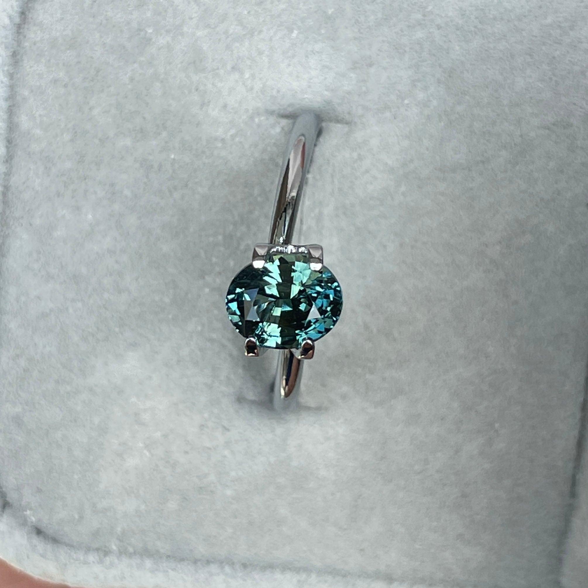 green sapphire loose gemstone