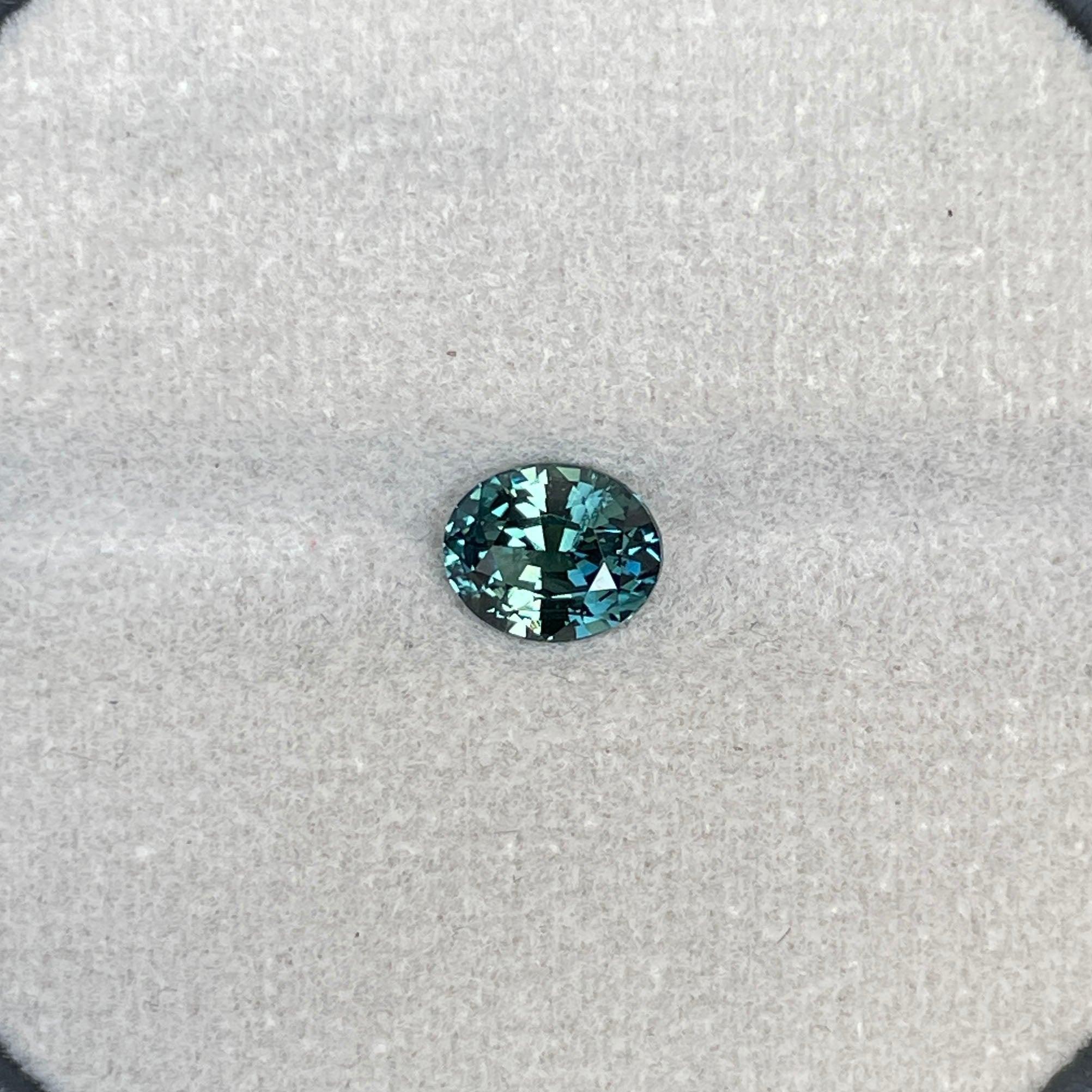green sapphire loose gemstone