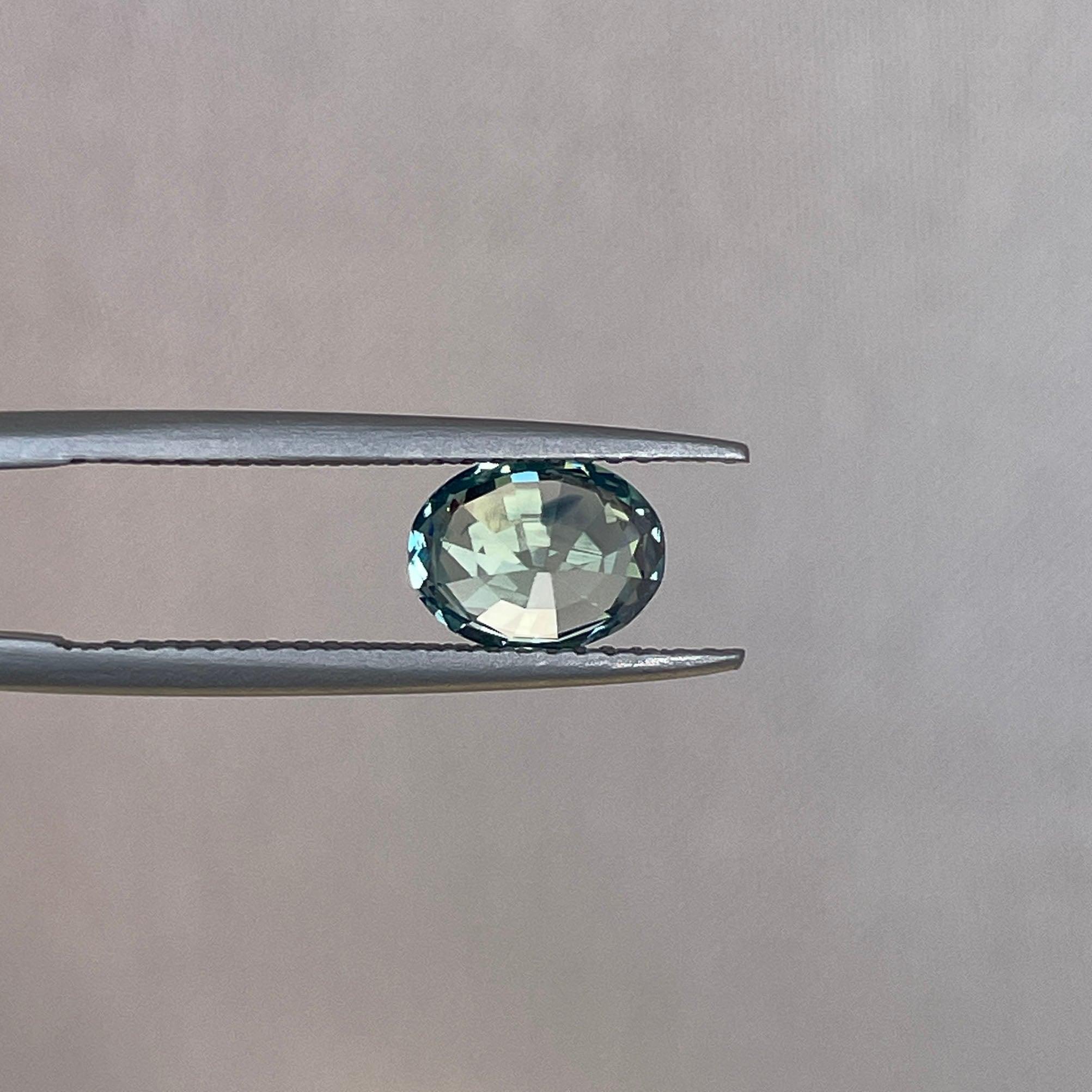 green sapphire loose gemstone