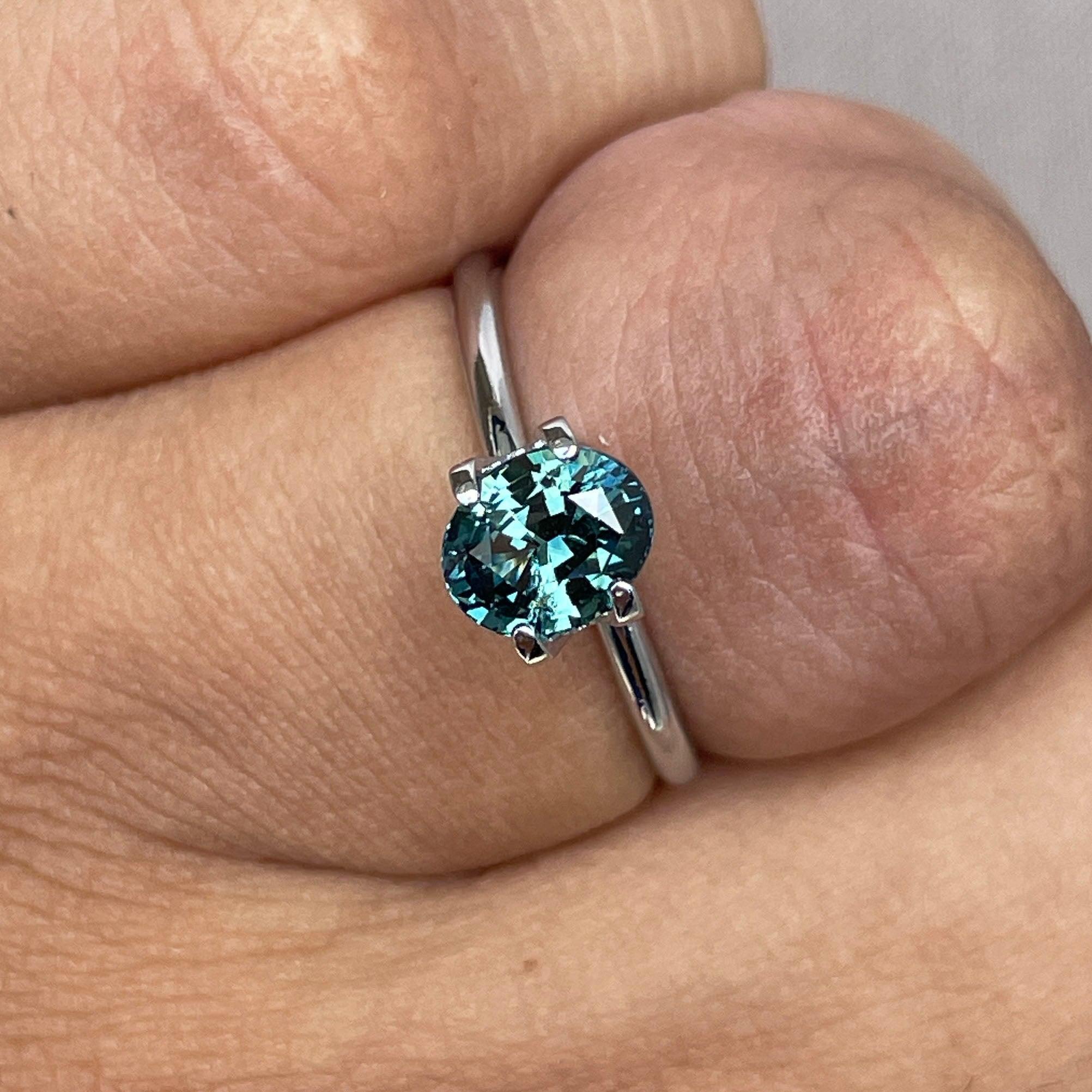 green sapphire loose gemstone