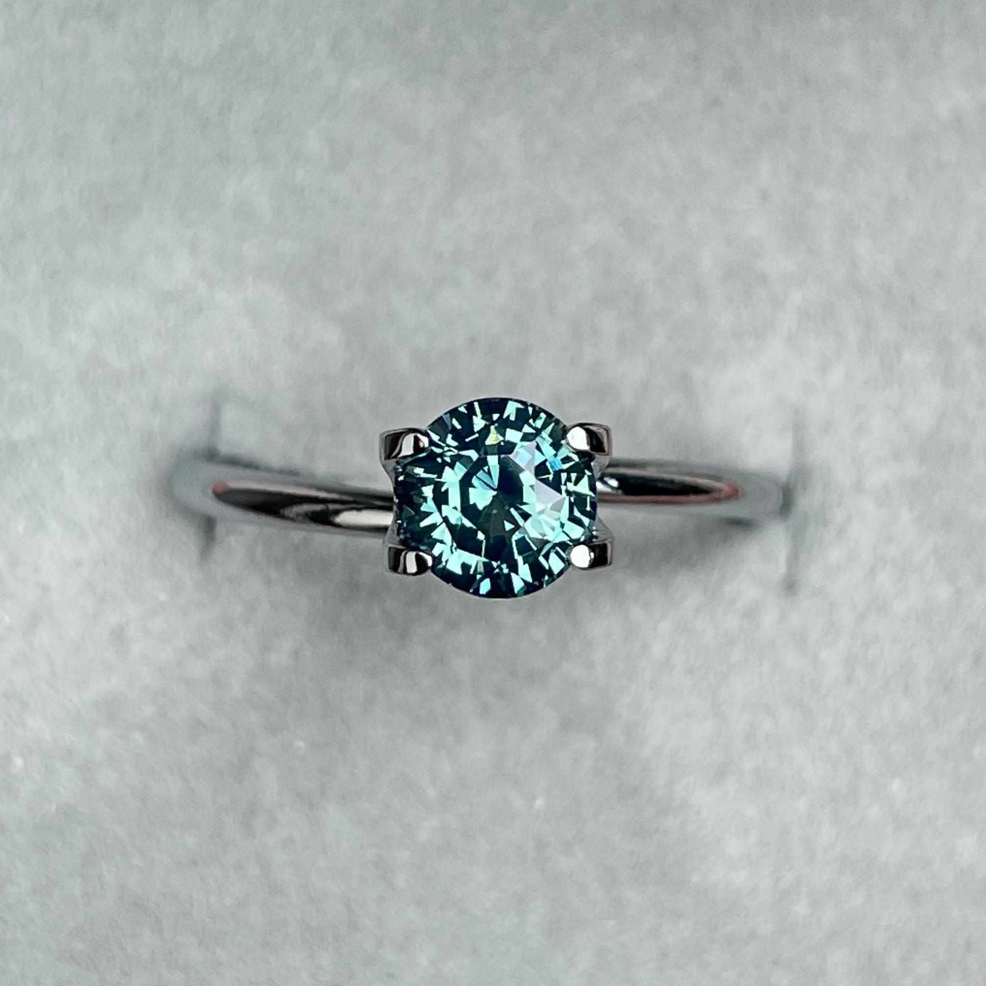 green sapphire loose gemstone