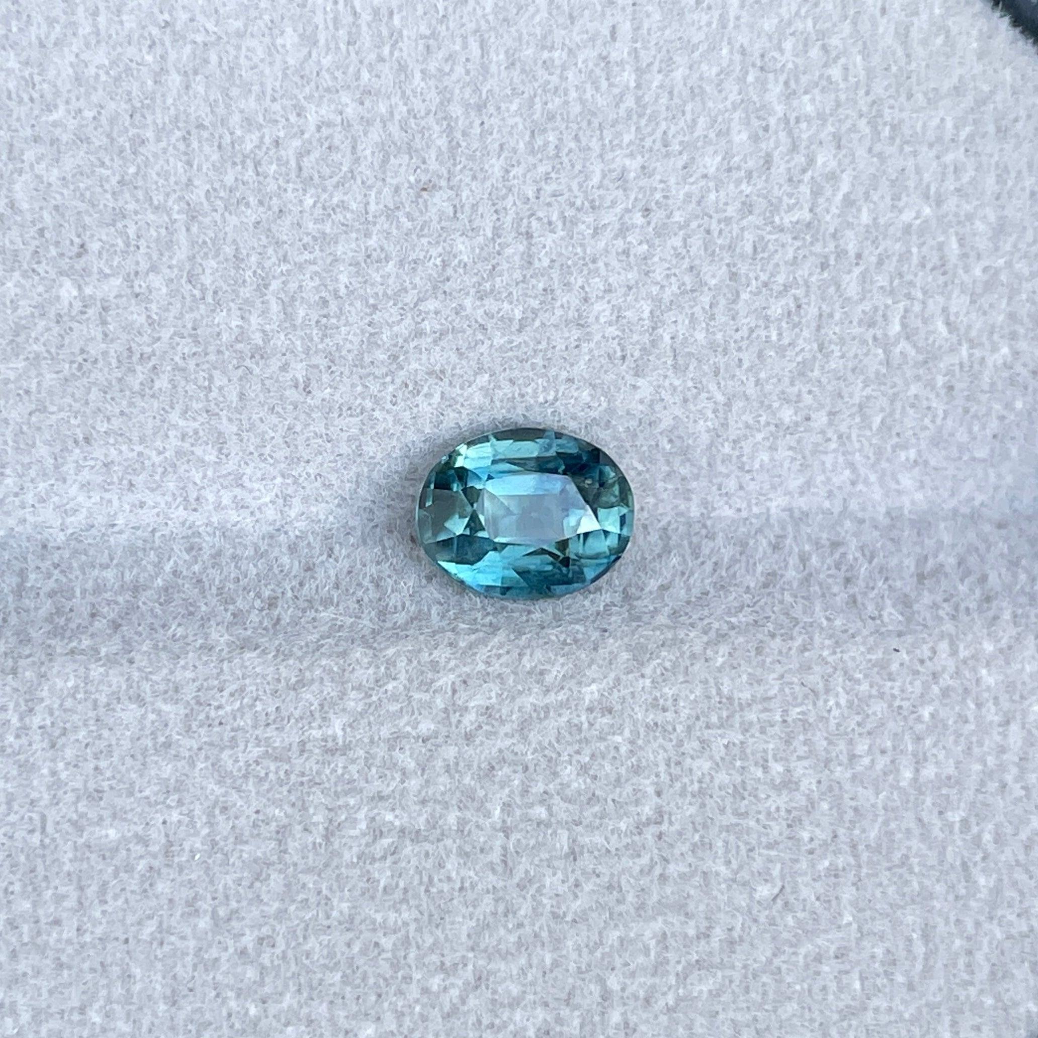 green sapphire loose gemstone