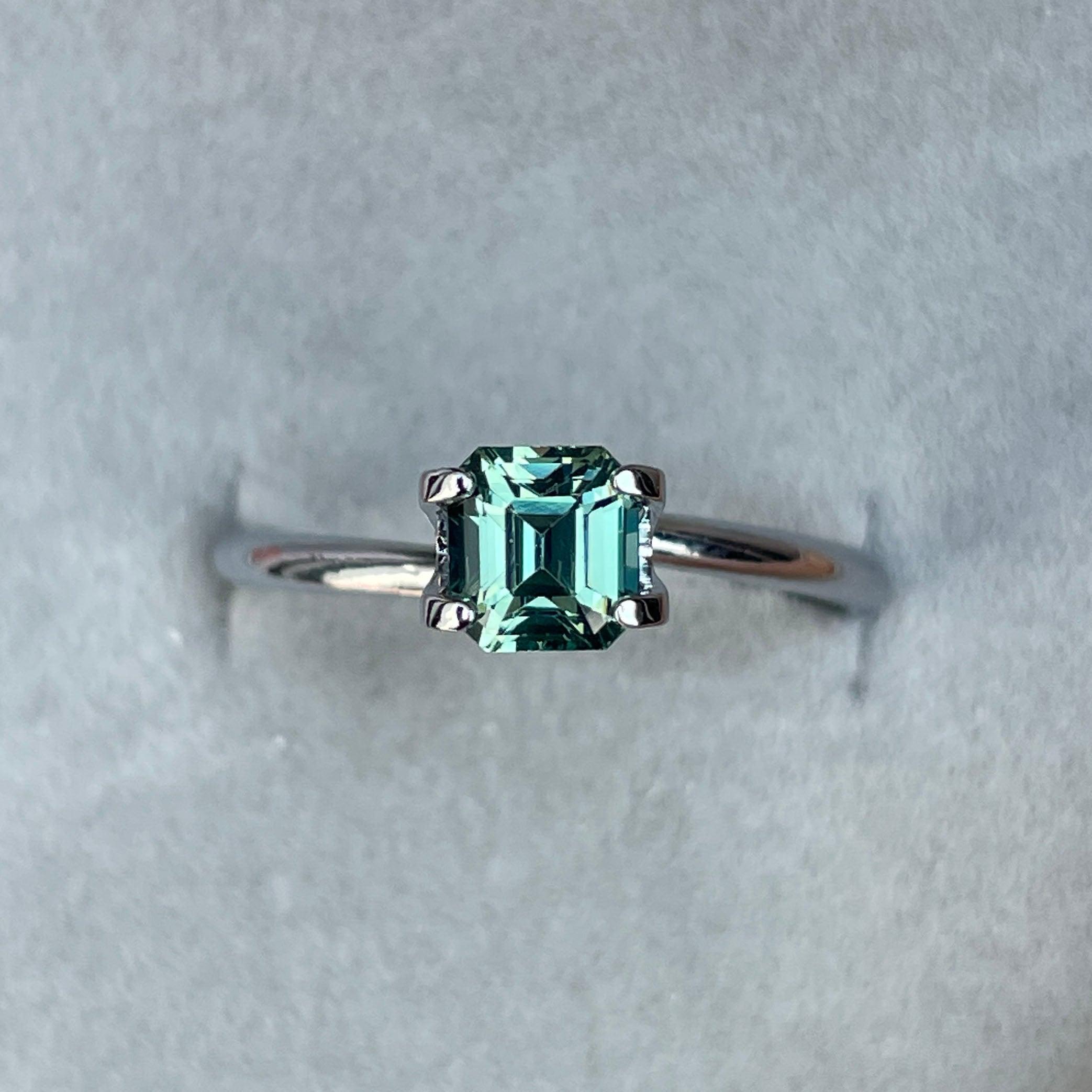 green sapphire loose gemstone