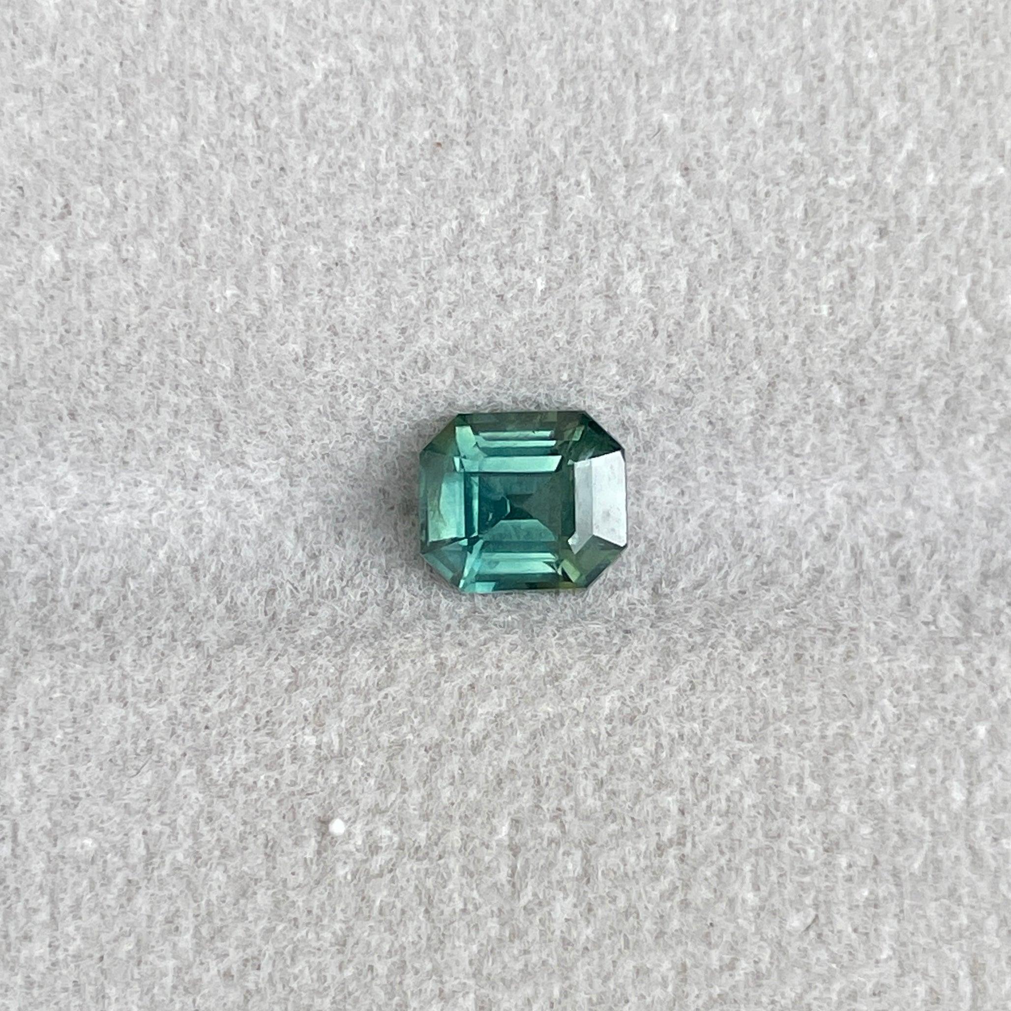 green sapphire loose gemstone
