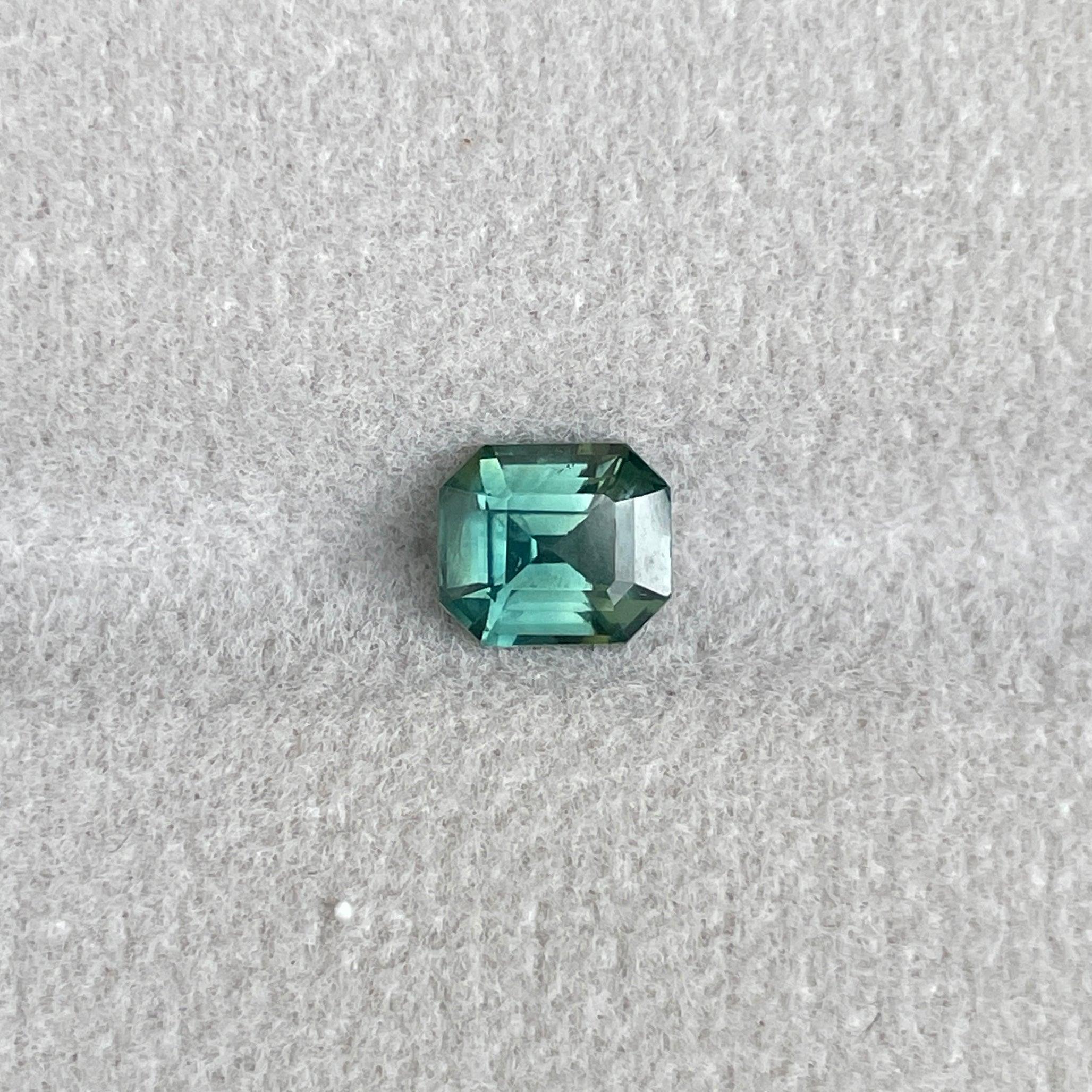 green sapphire loose gemstone