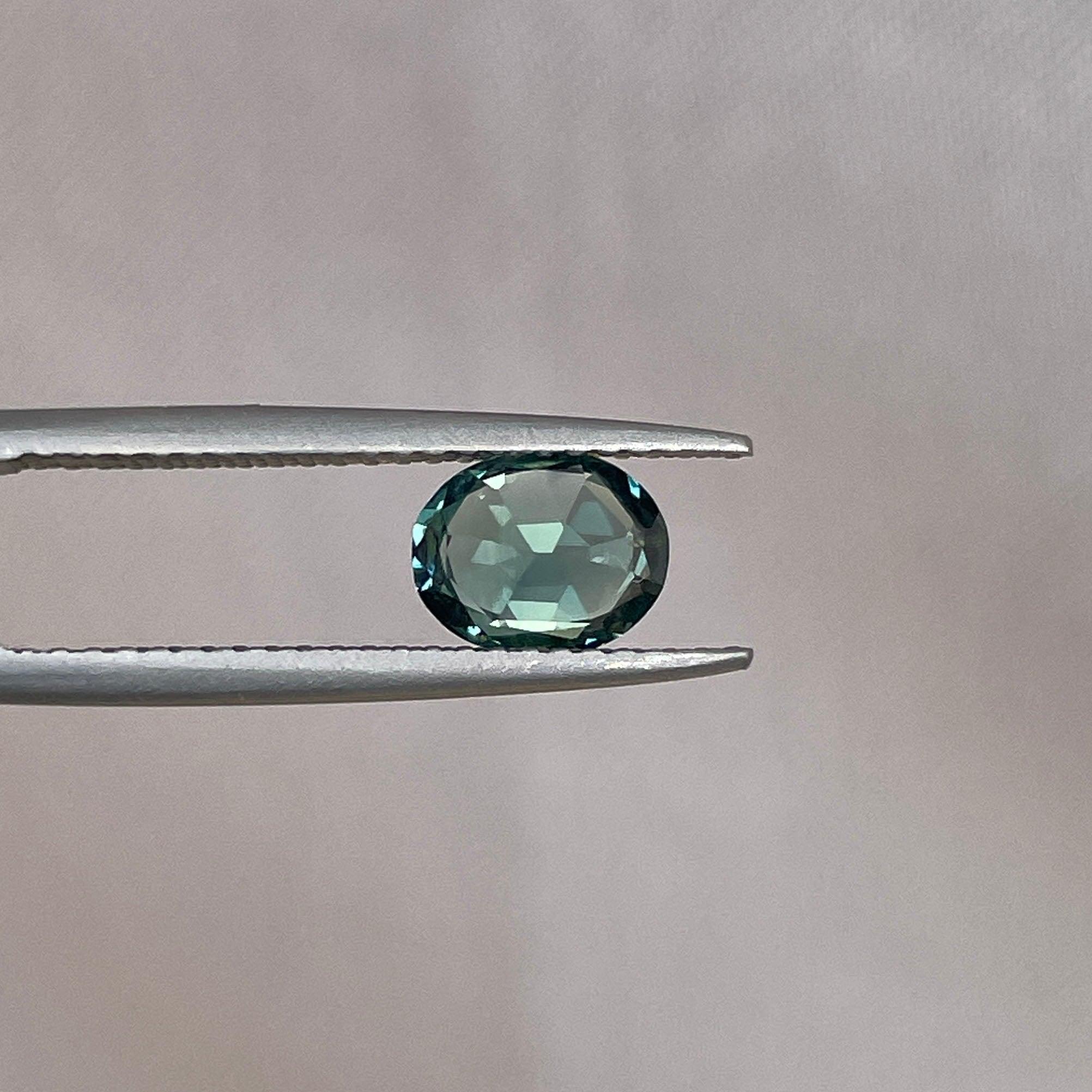 green sapphire loose gemstone