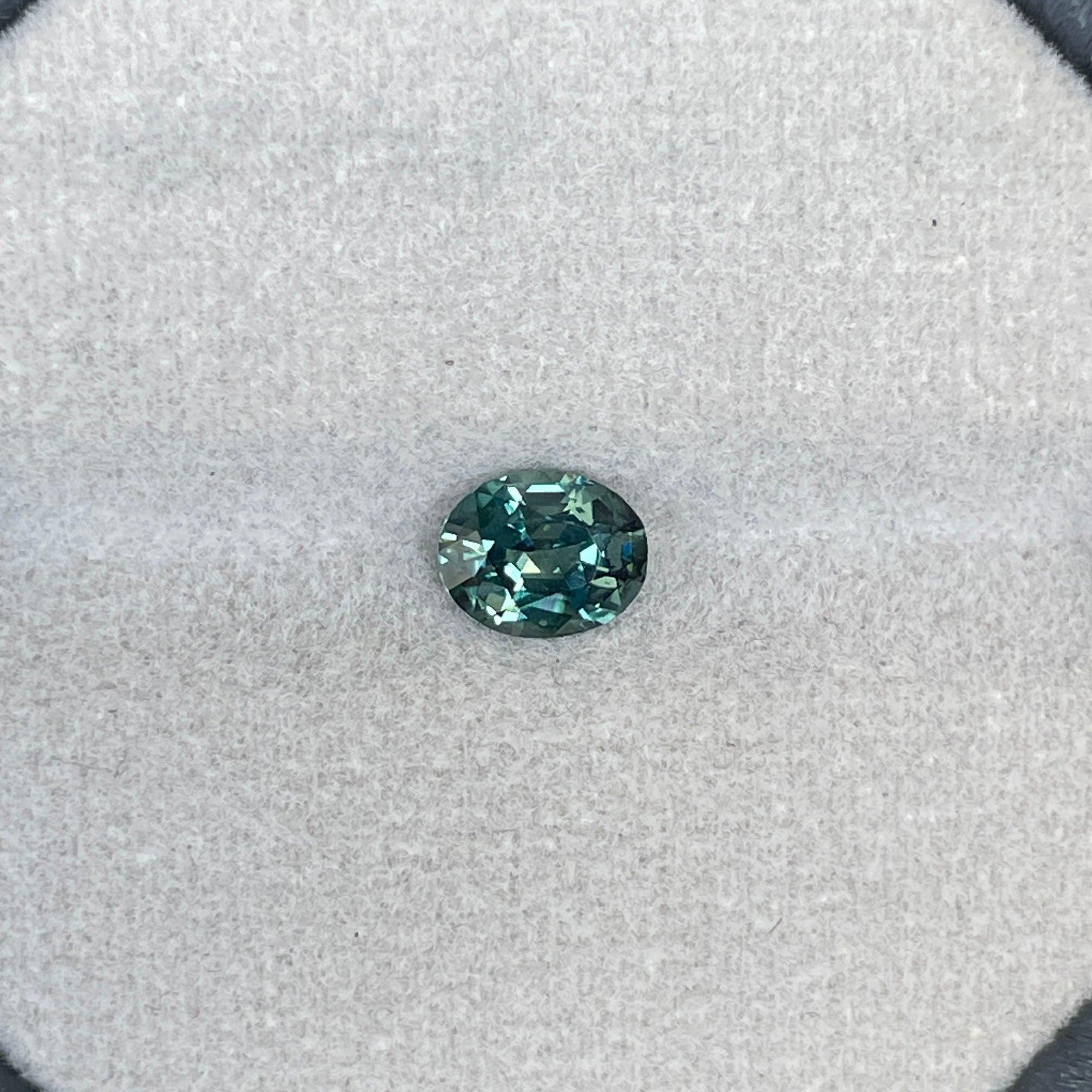 green sapphire loose gemstone