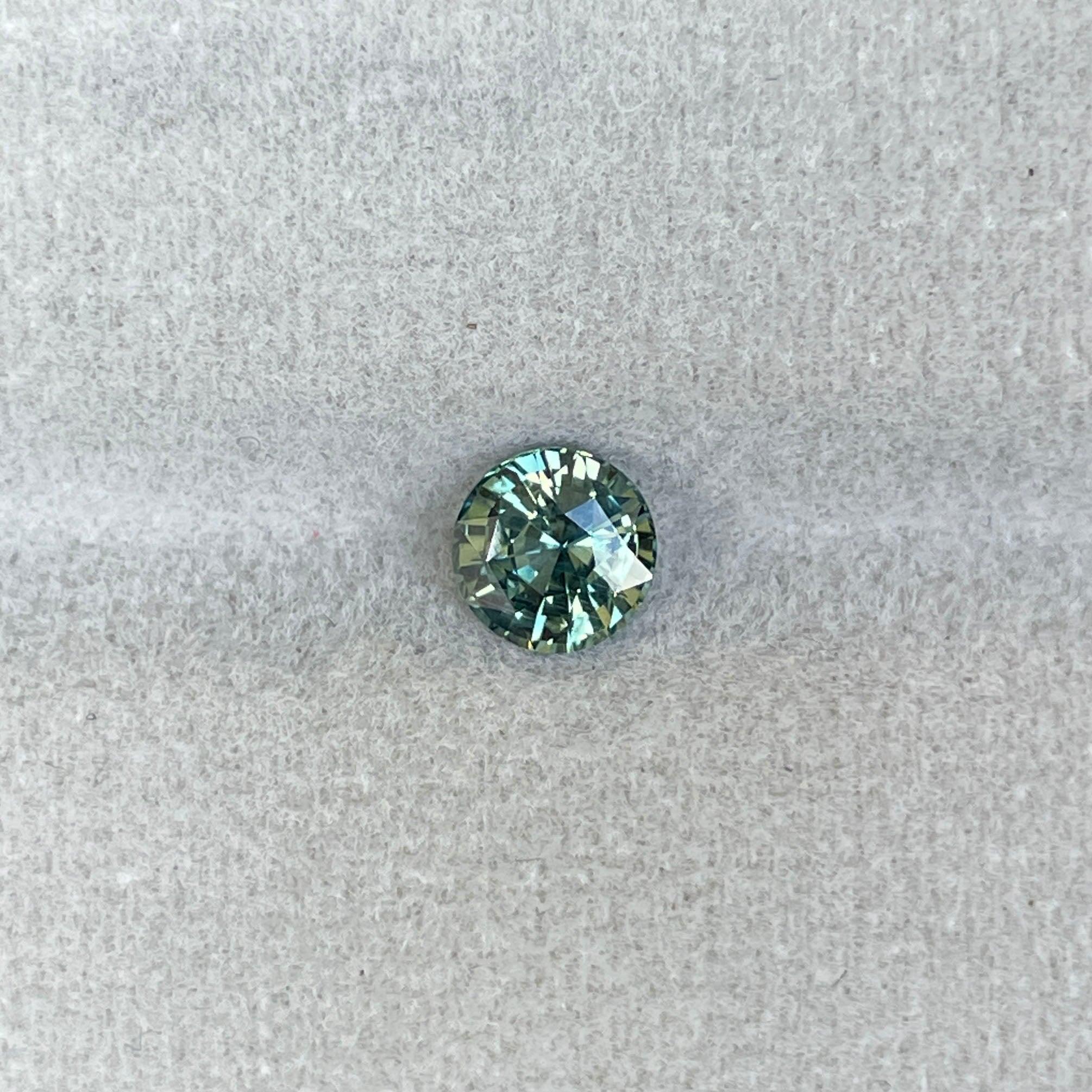 green sapphire loose gemstone