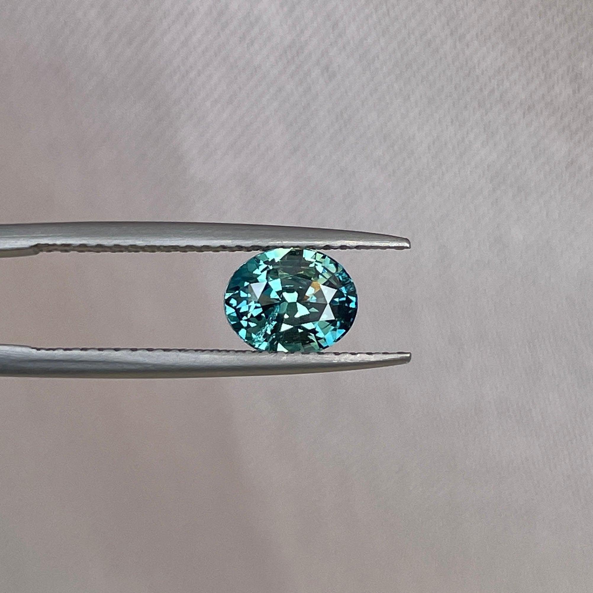 green sapphire loose gemstone