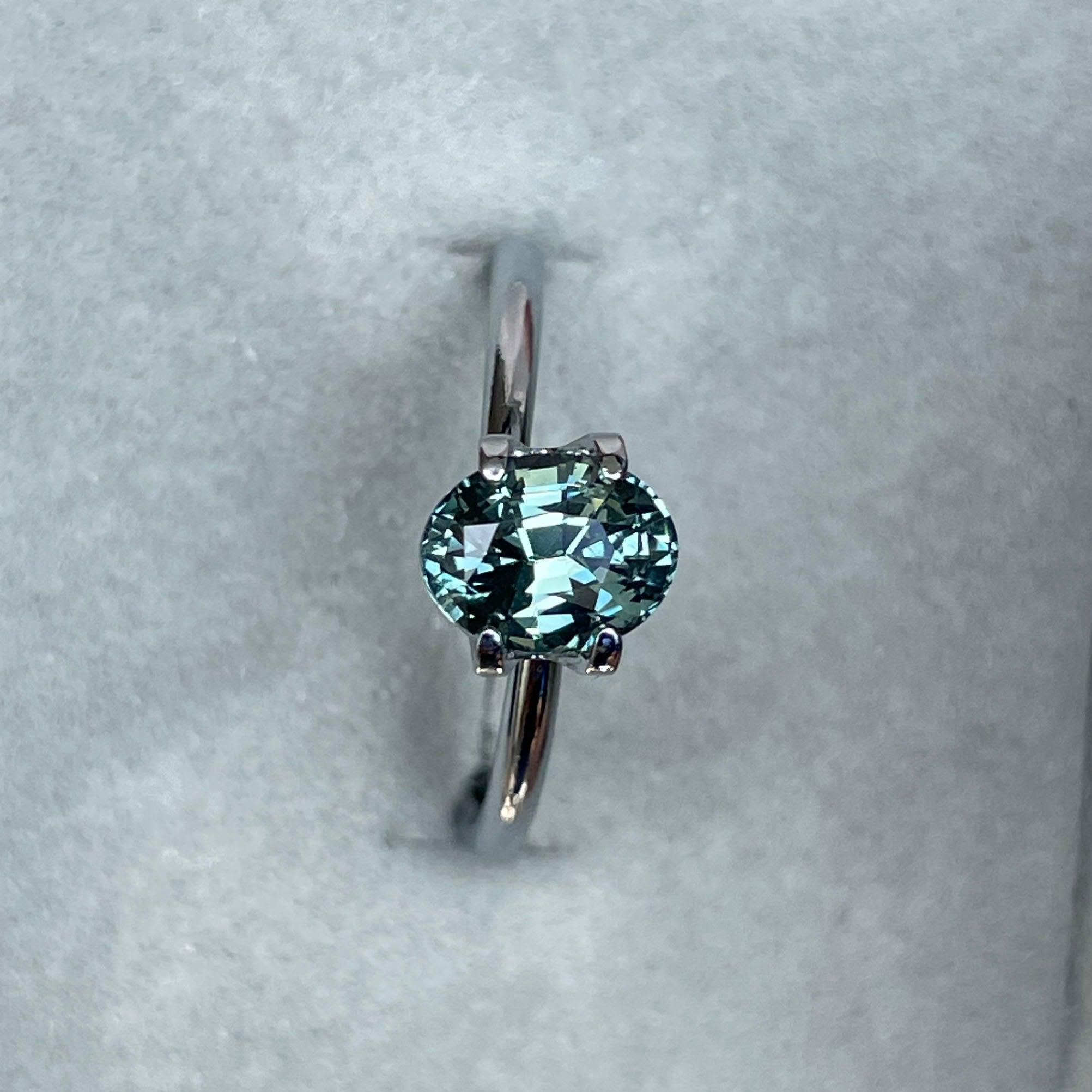 green sapphire loose gemstone