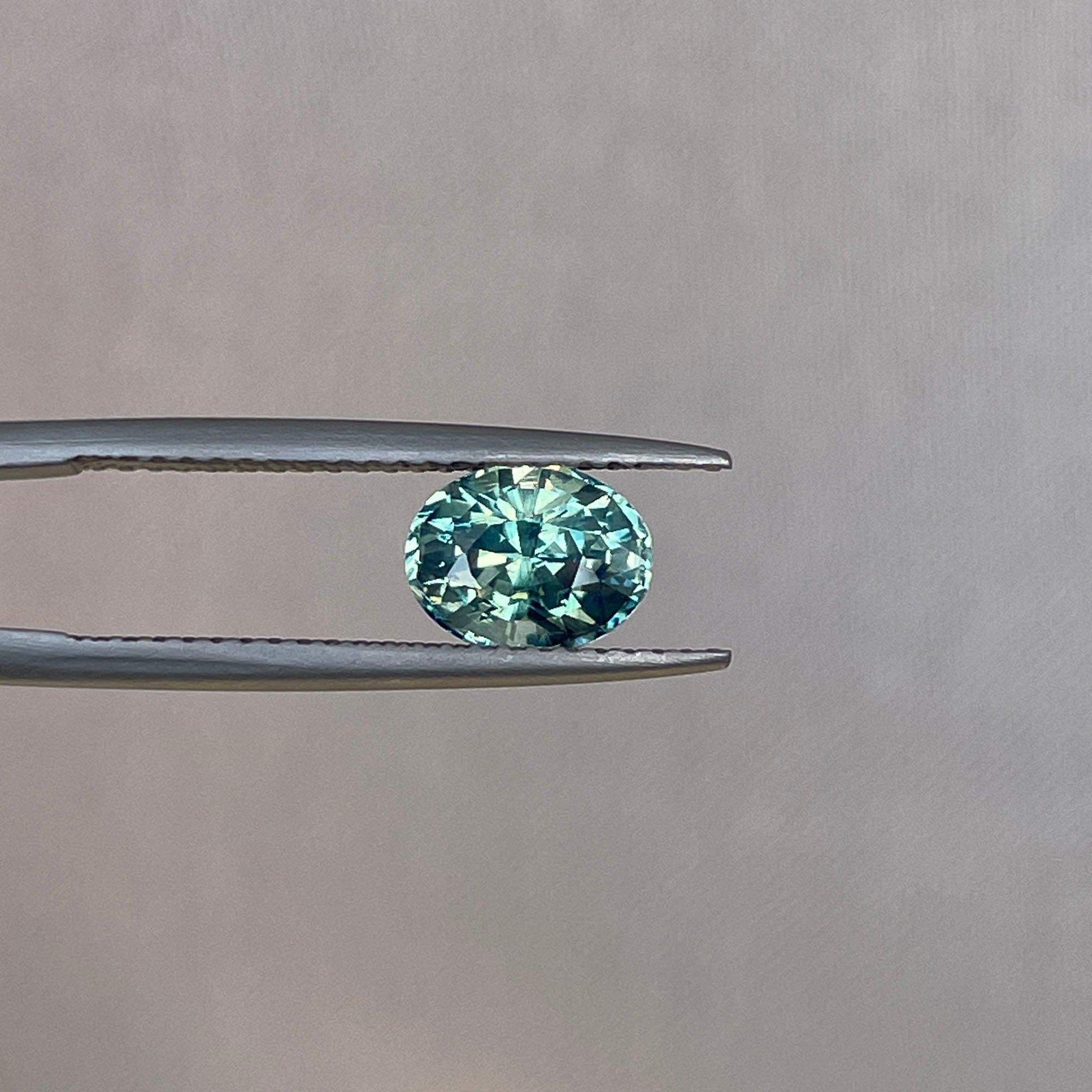 green sapphire loose gemstone