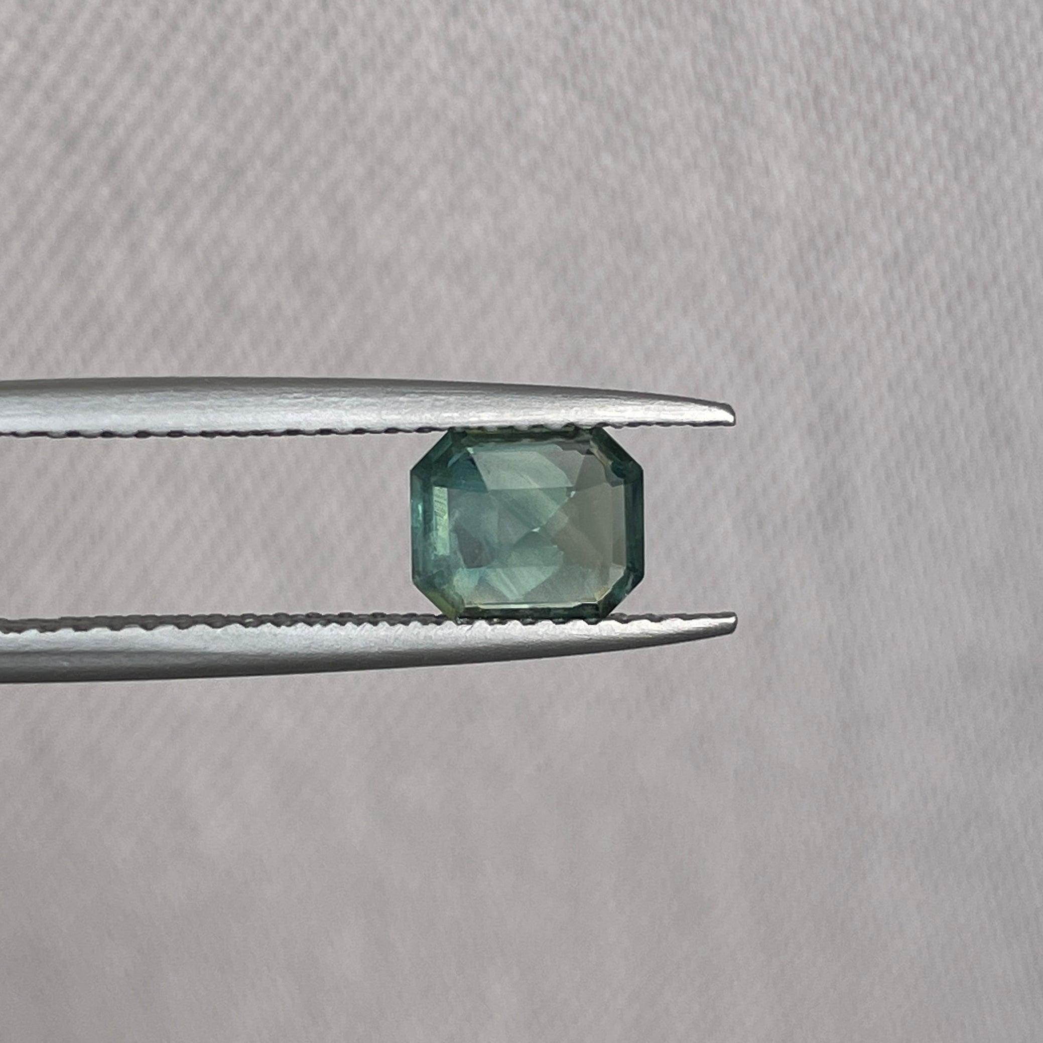 green sapphire loose gemstone