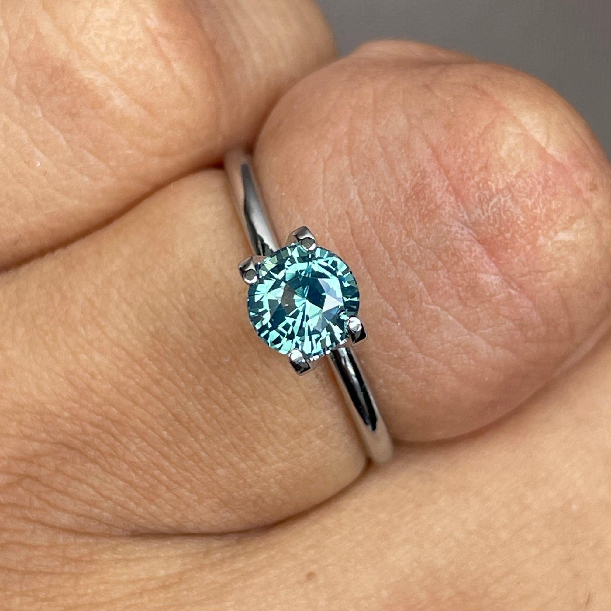 green sapphire loose gemstone