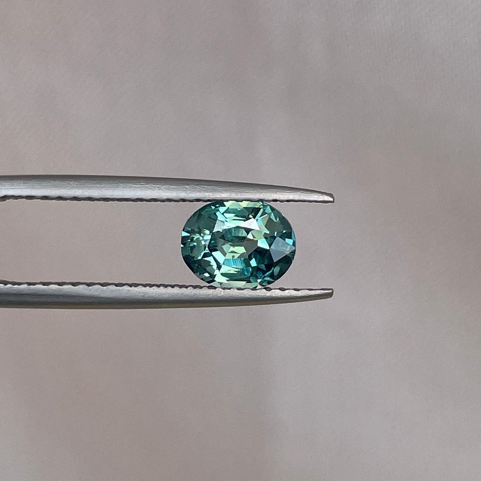 green sapphire loose gemstone