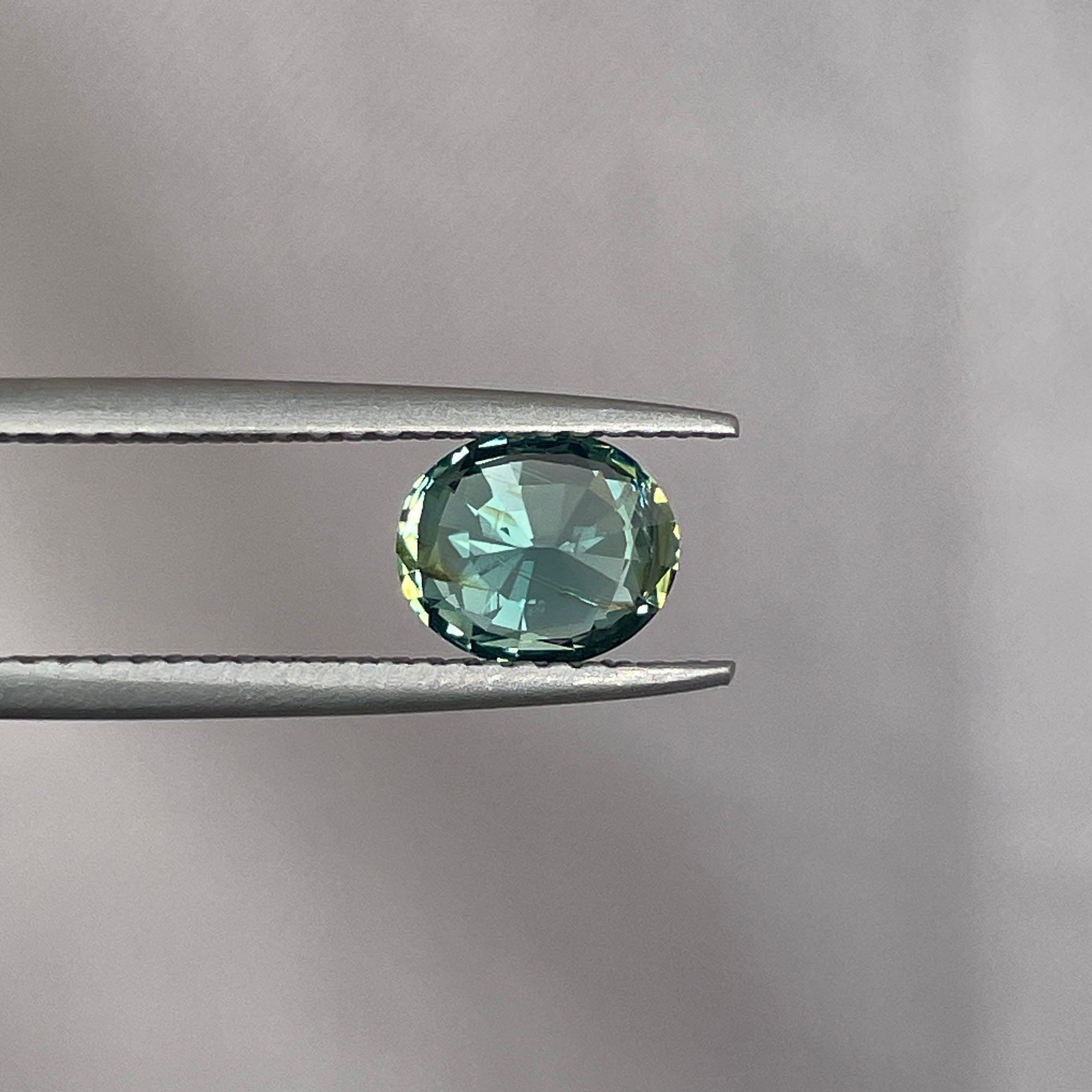 green sapphire loose gemstone