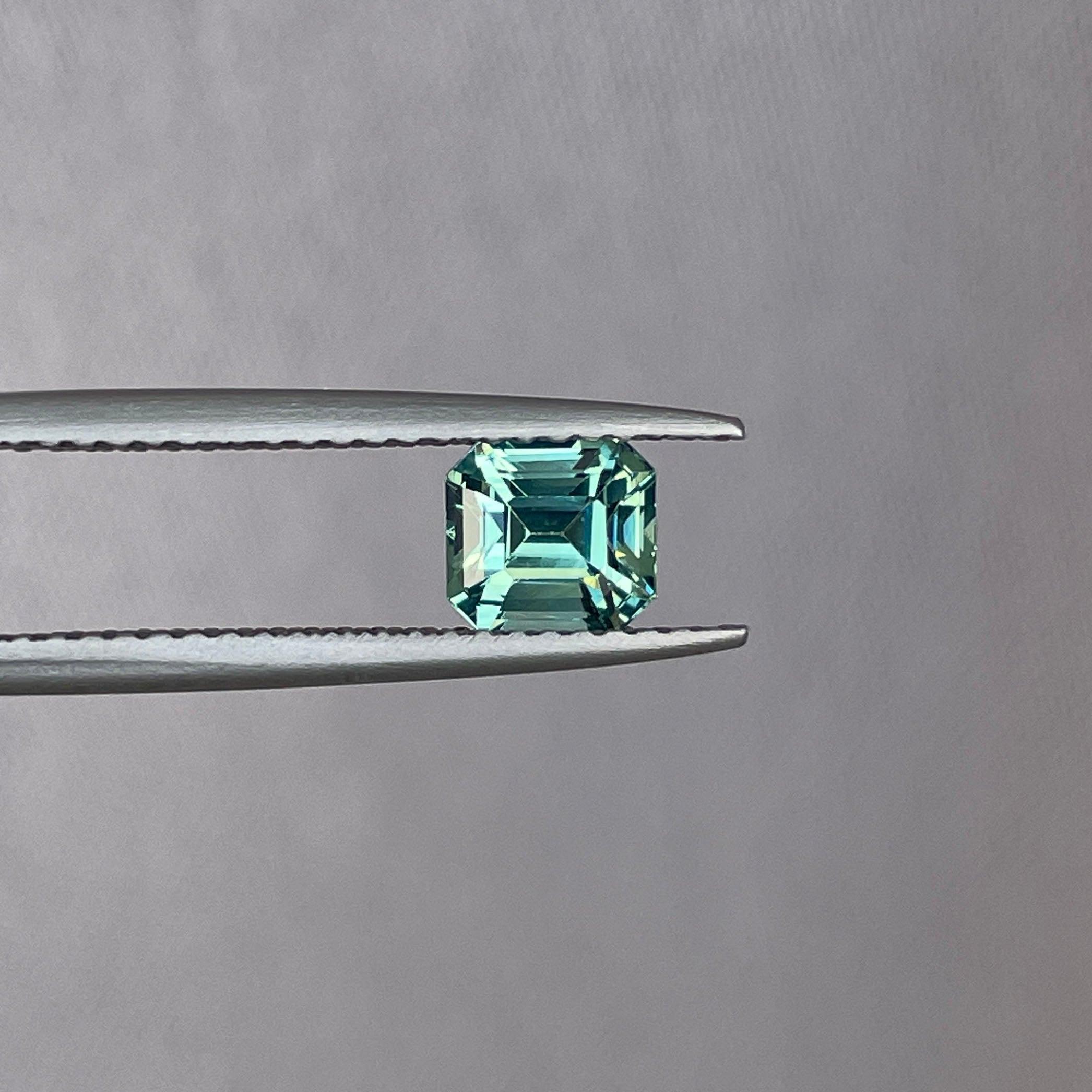 green sapphire loose gemstone
