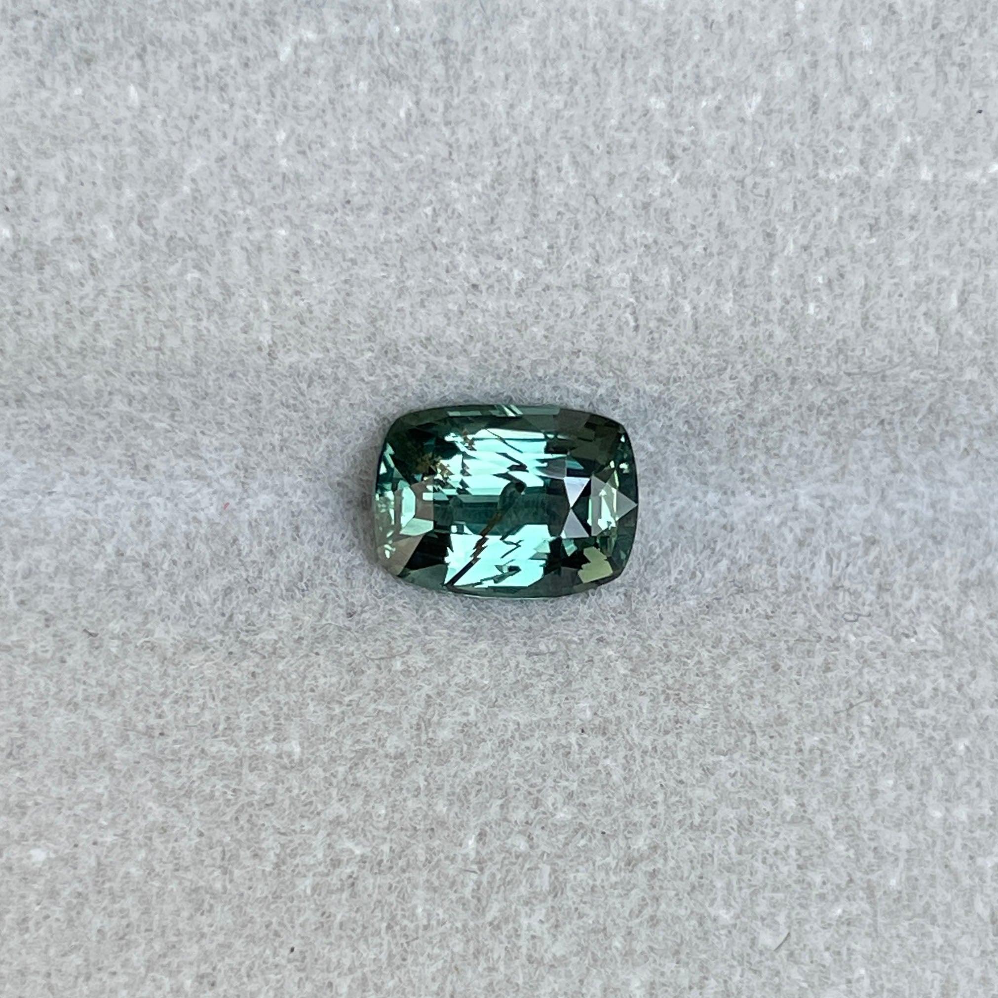green sapphire loose gemstone