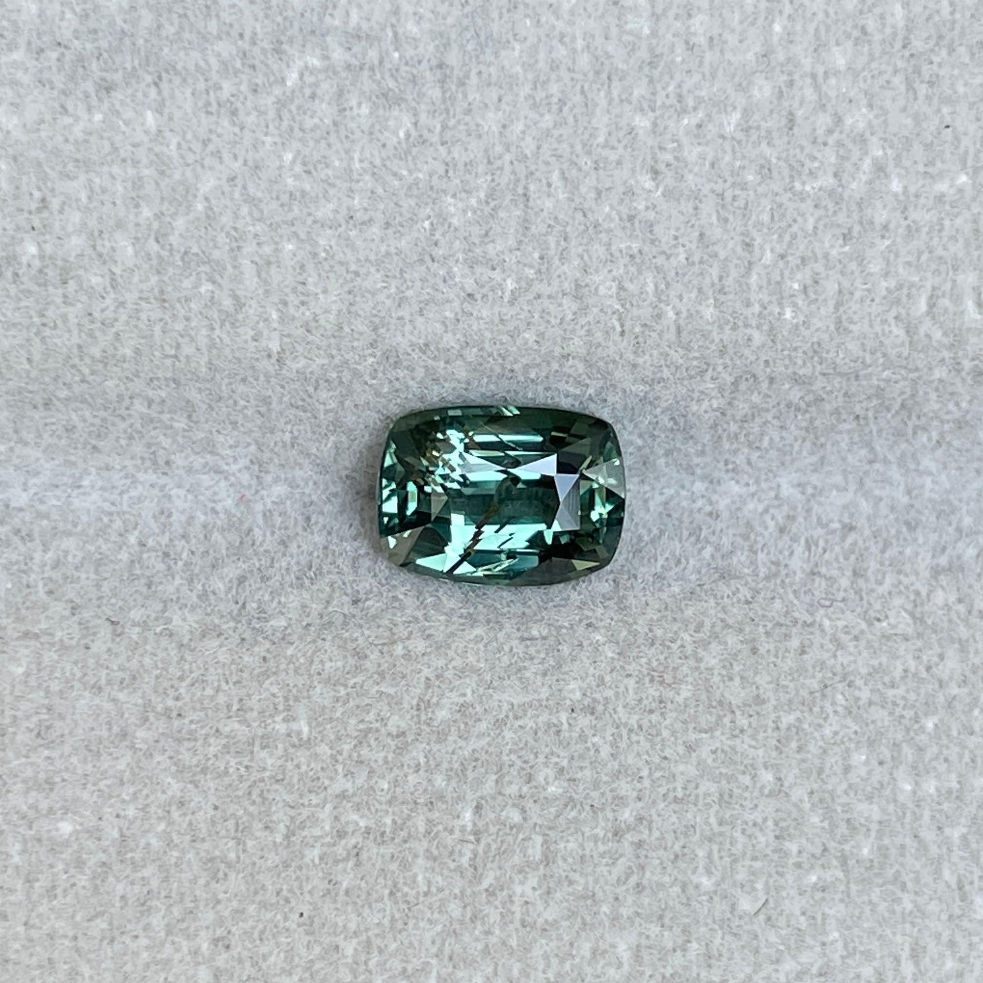 green sapphire loose gemstone
