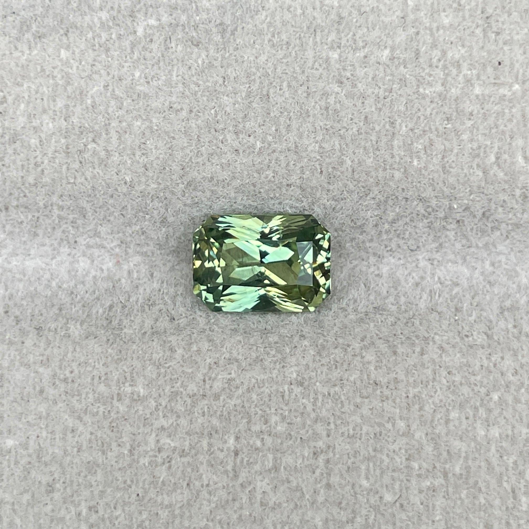 green sapphire loose gemstone