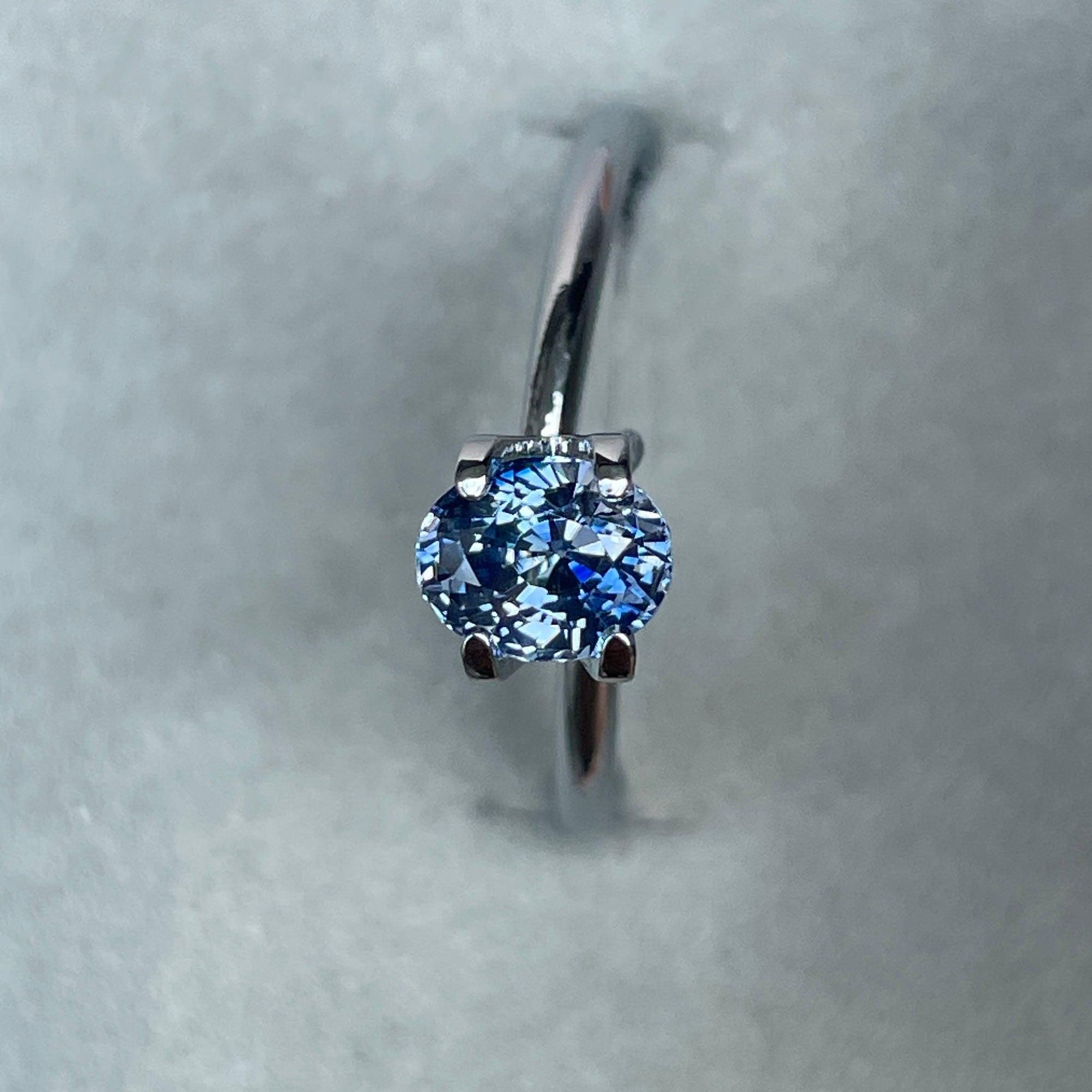 light blue colored gemstones