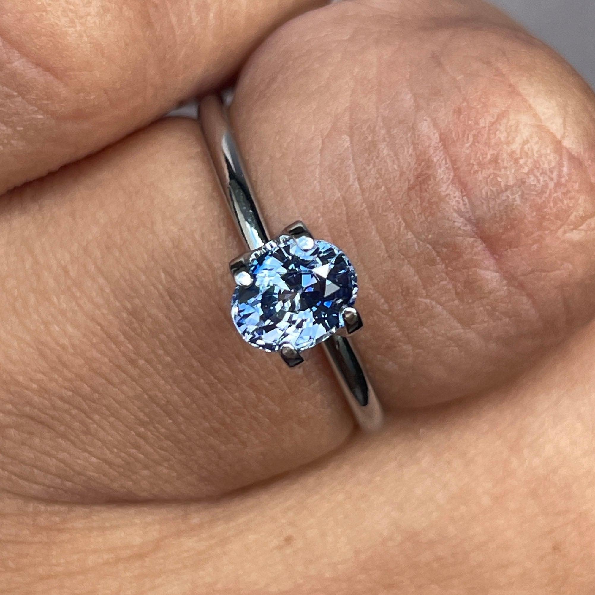 light blue colored gemstones