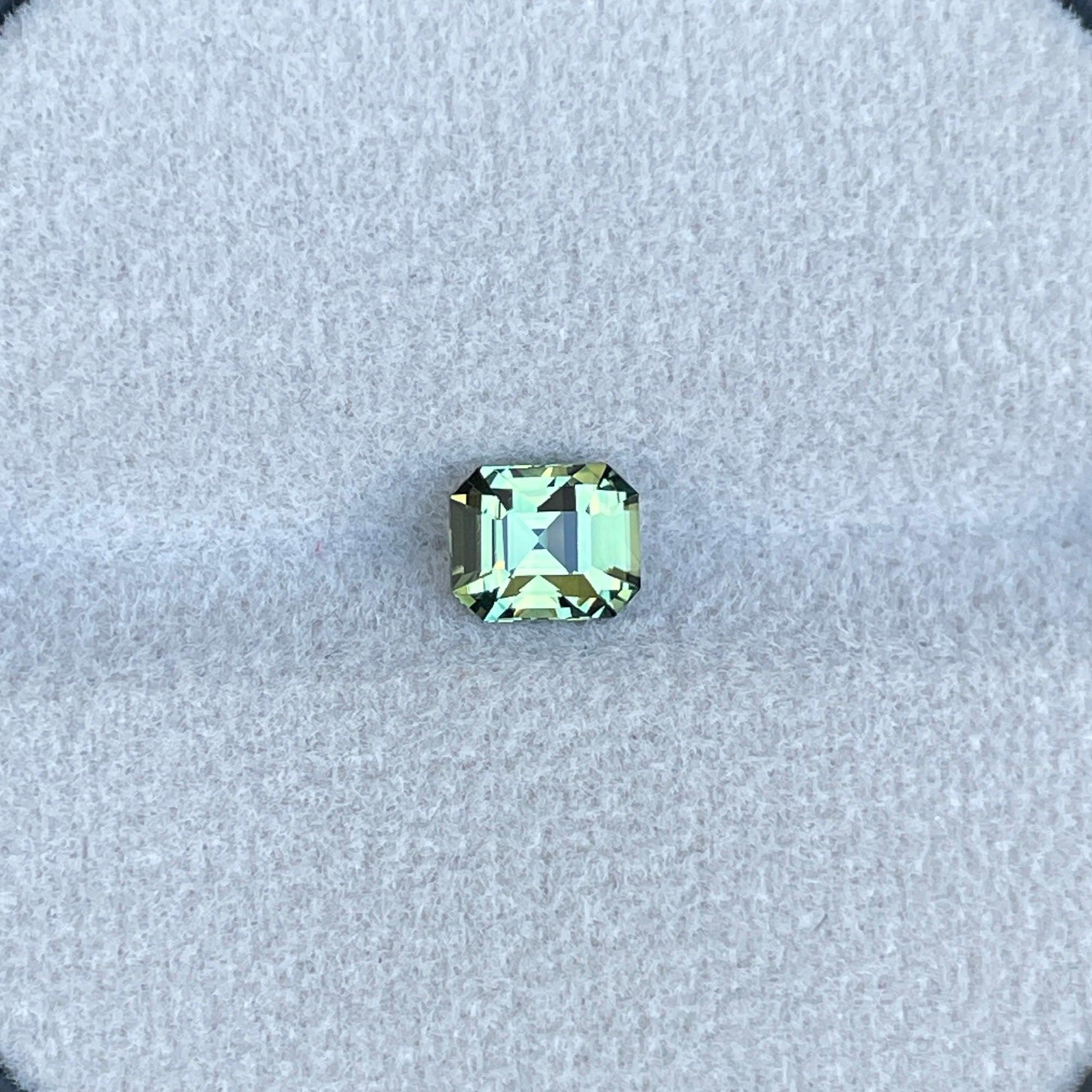light green sapphire gemstone
