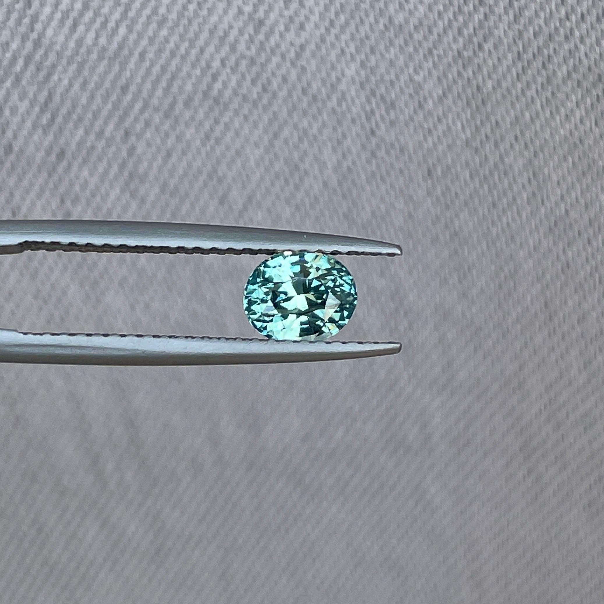 light green sapphire gemstone