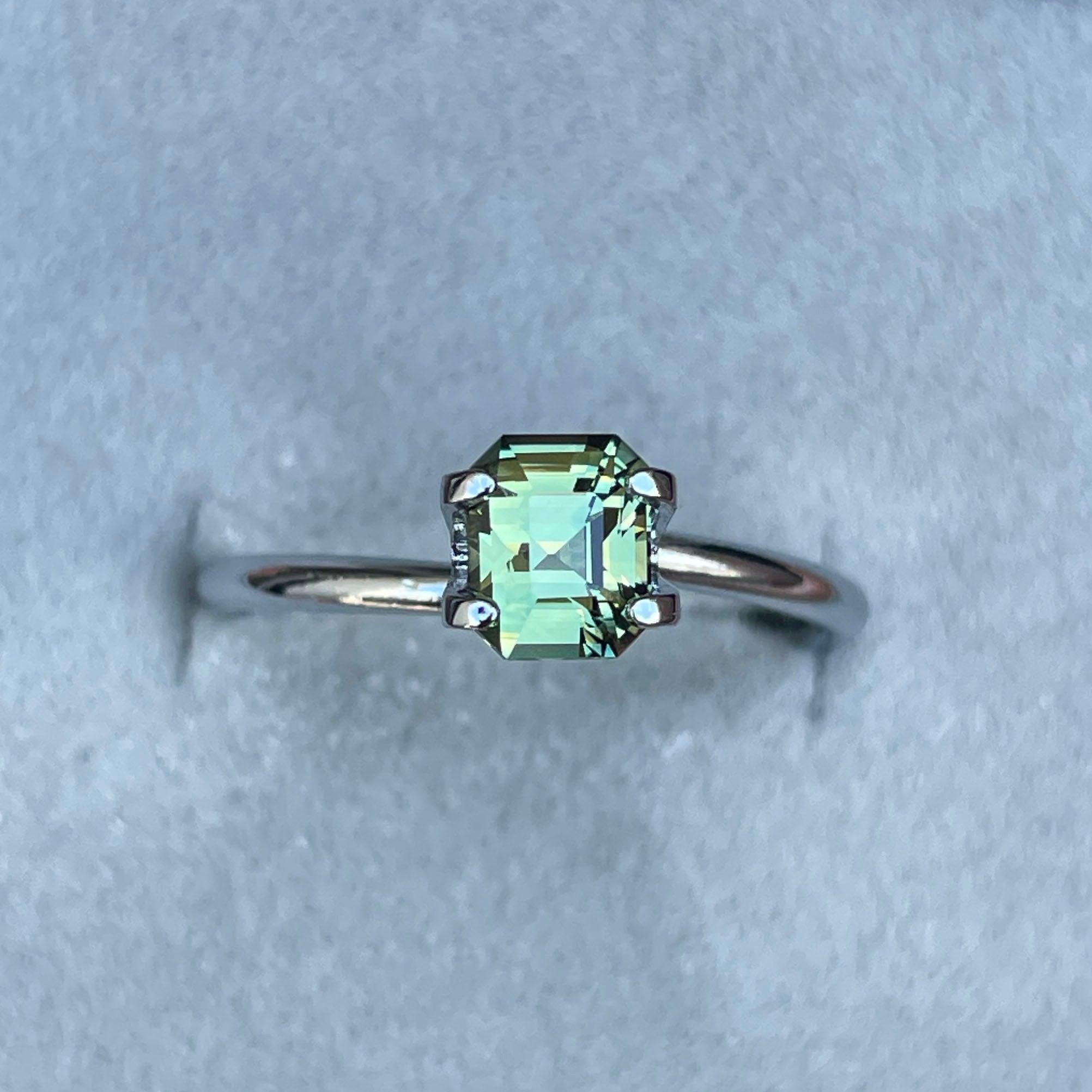 light green sapphire gemstone