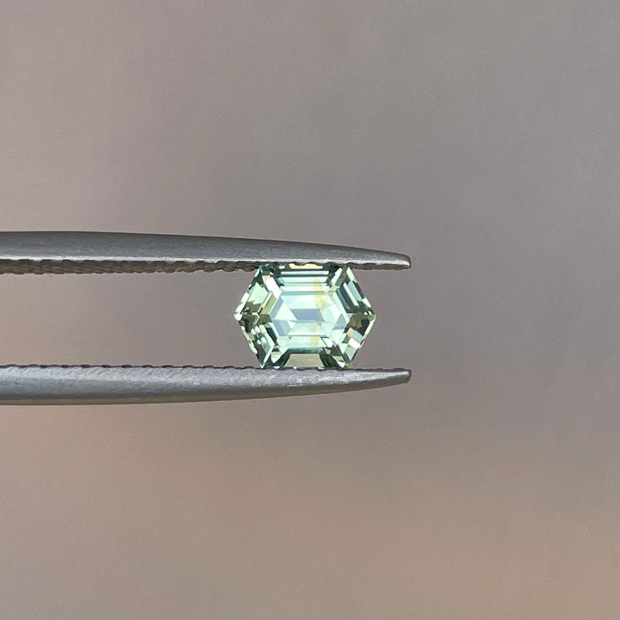 light green sapphire gemstone