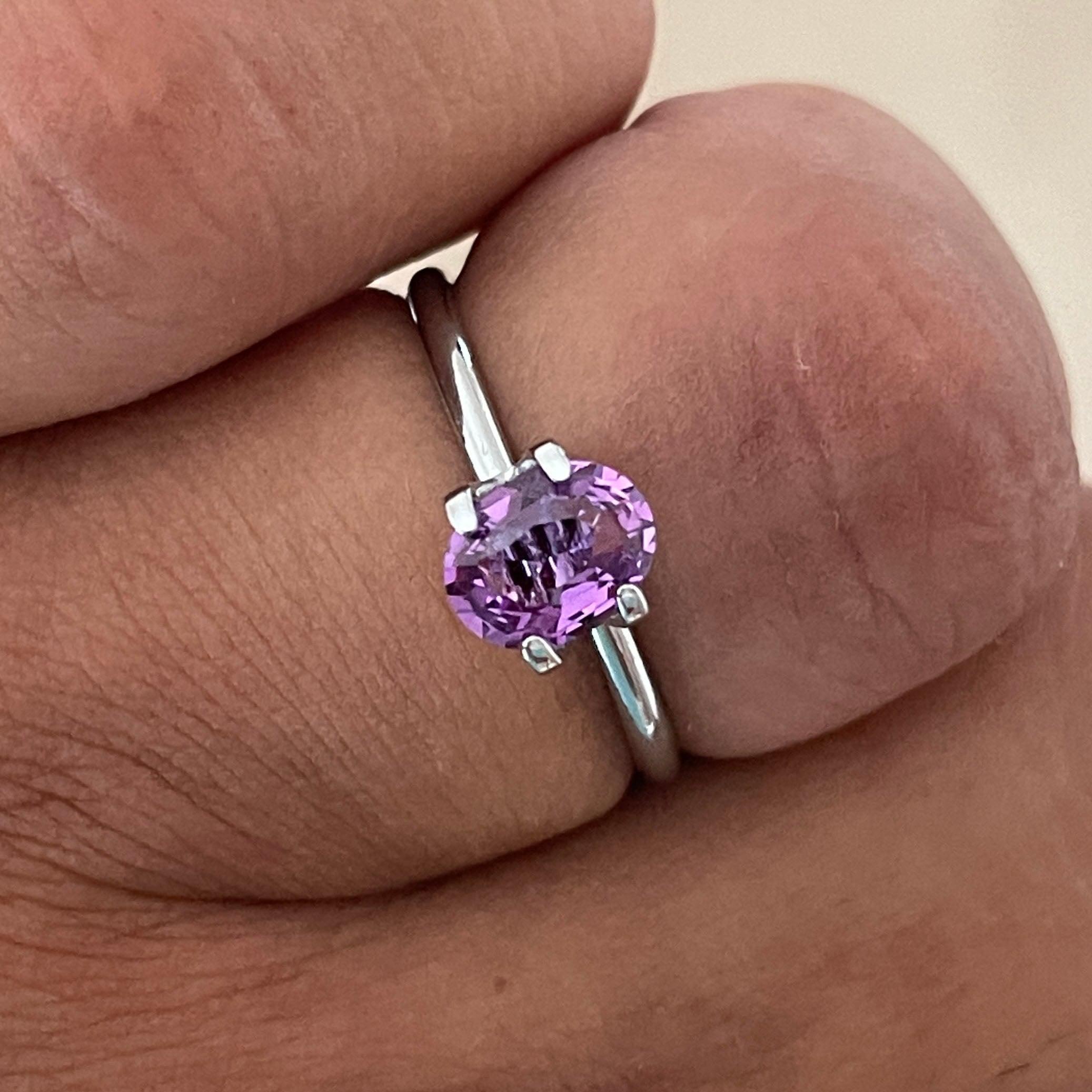 loose purple sapphire