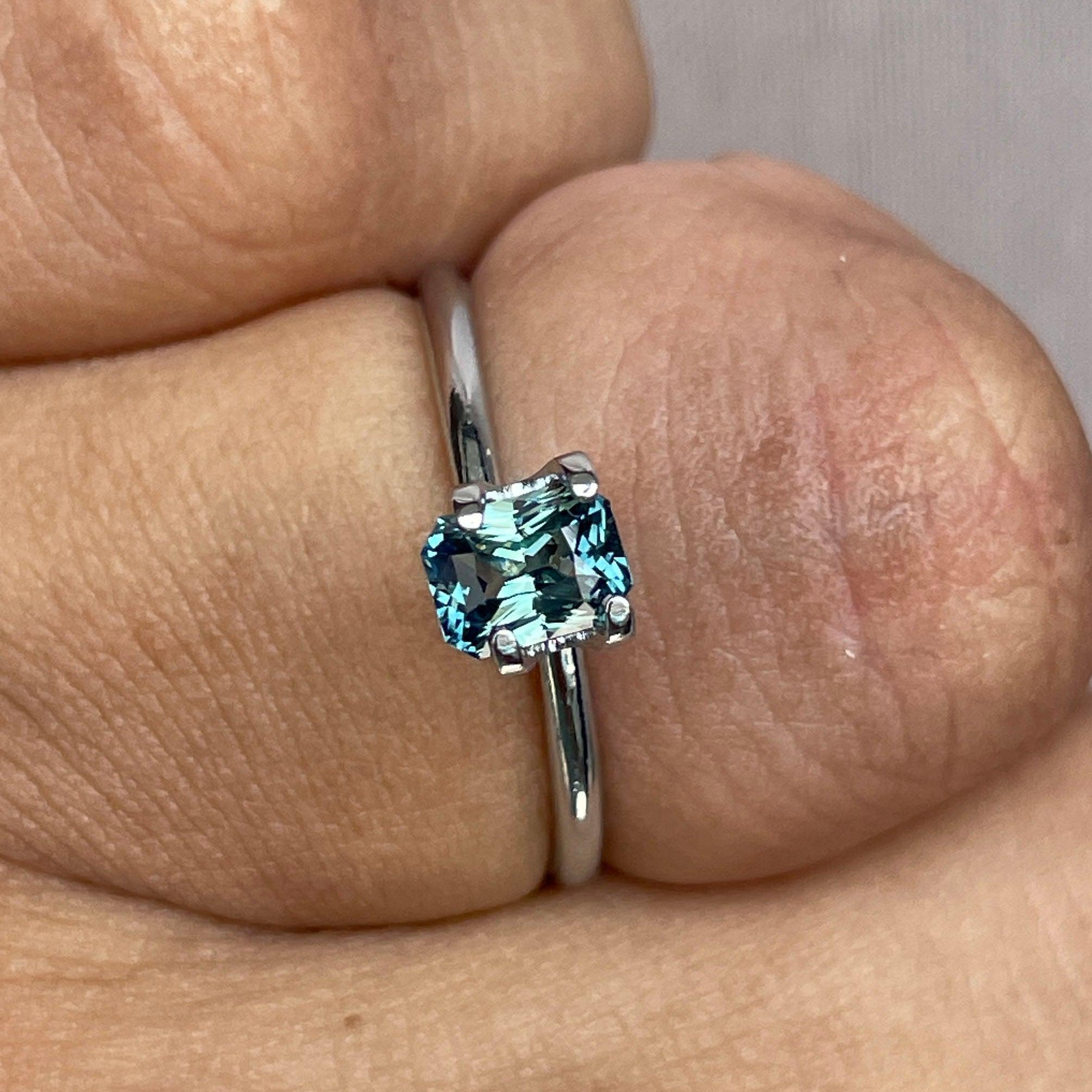 loose teal sapphire
