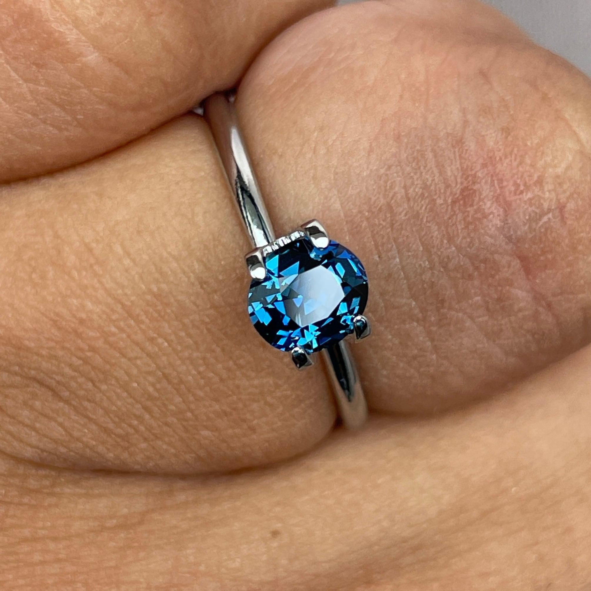 natural blue green sapphire
