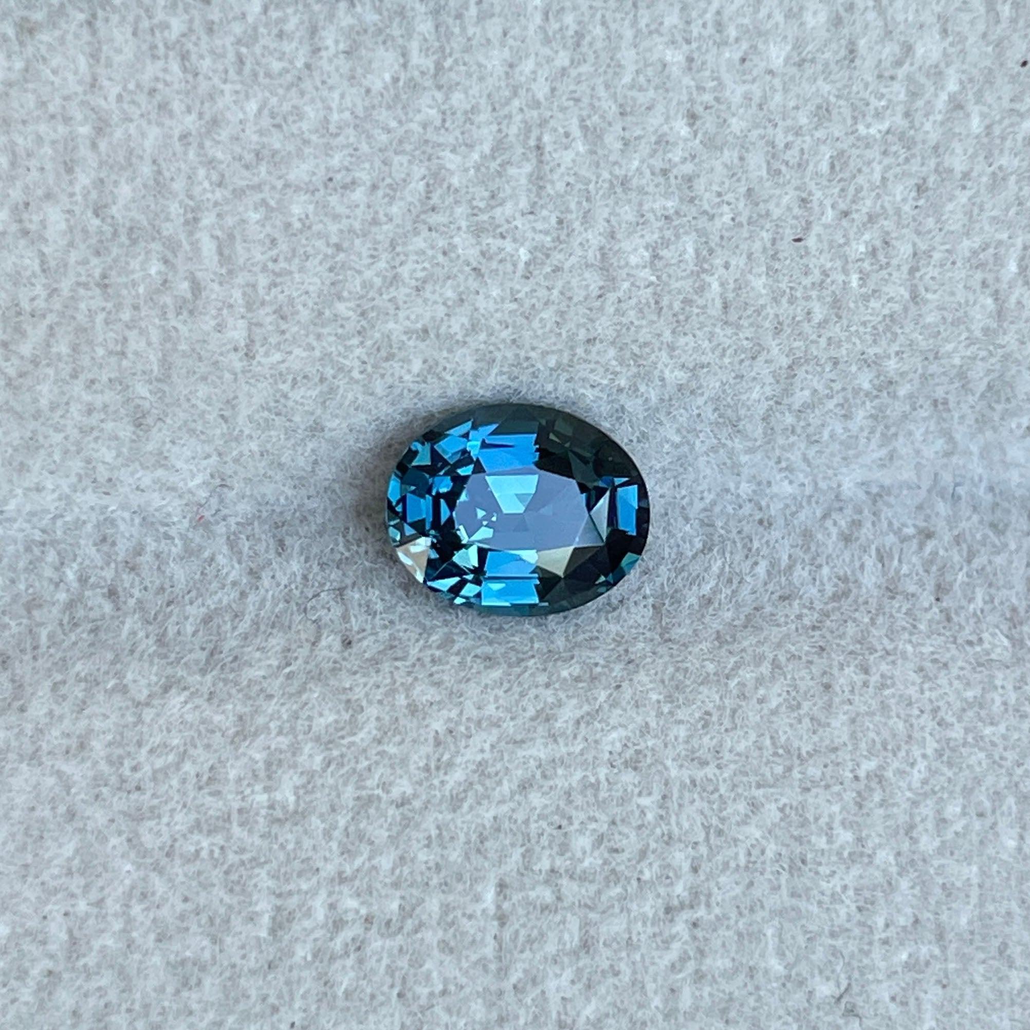 natural blue green sapphire