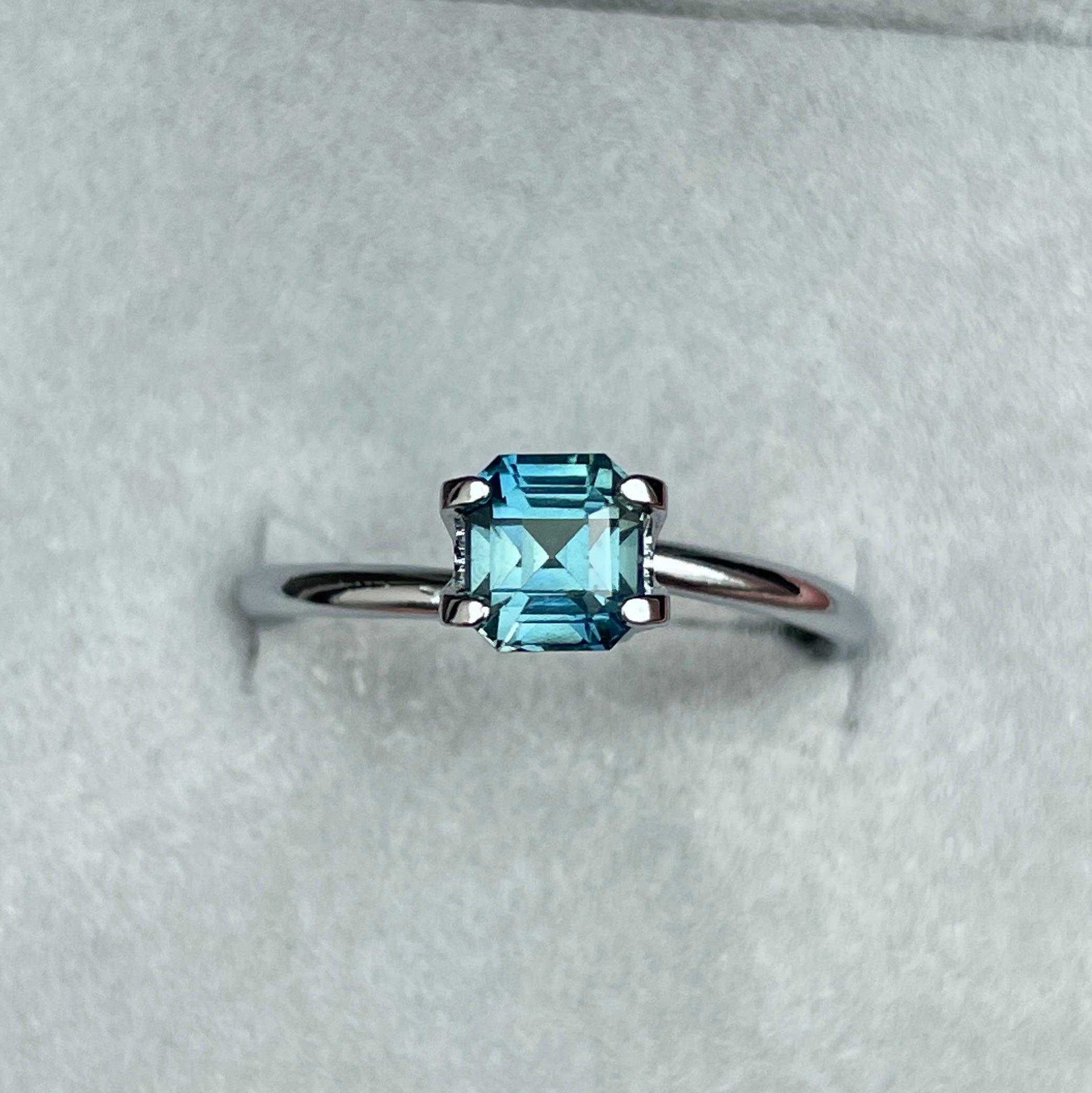 natural blue green sapphire